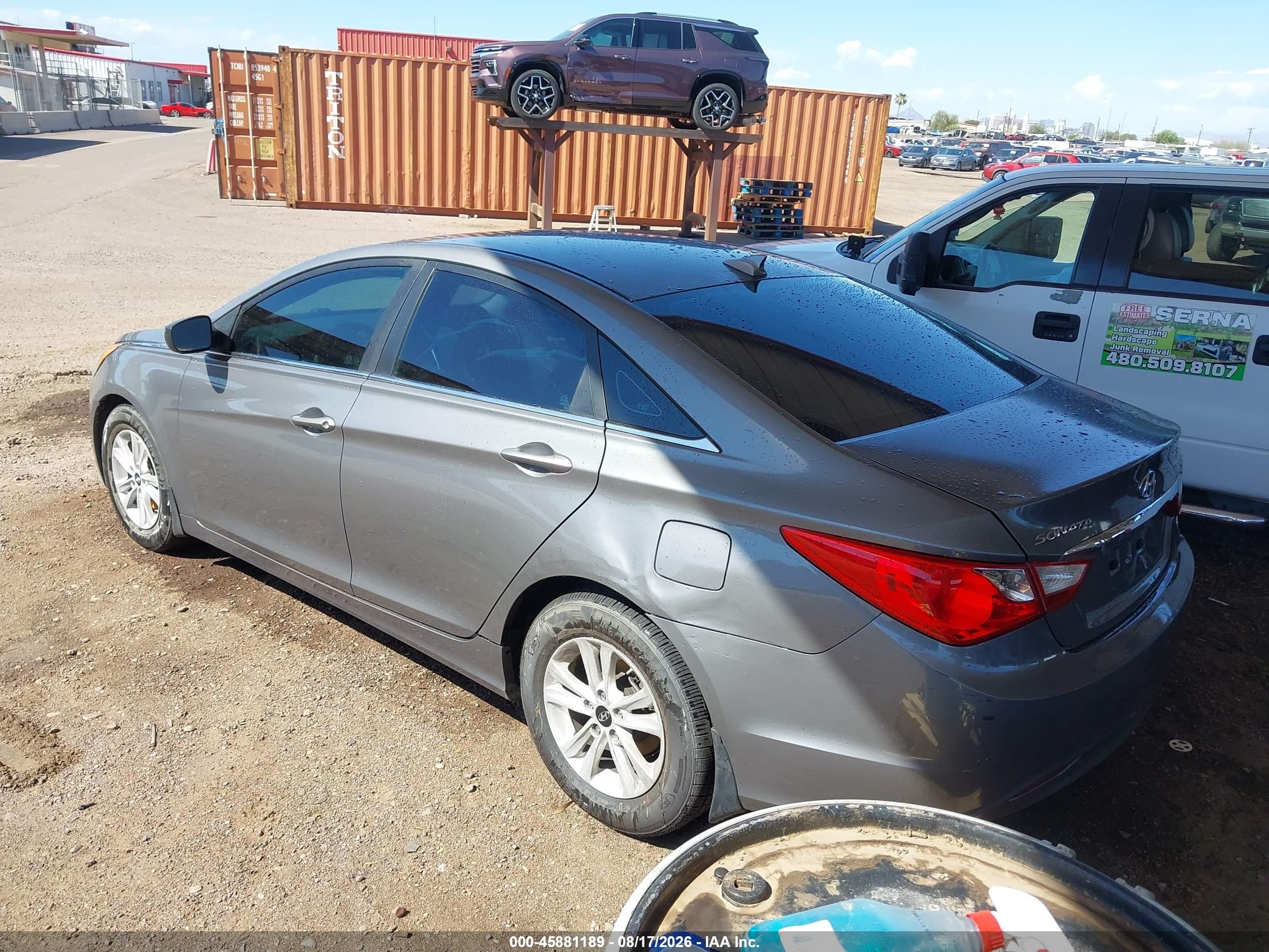2013 Hyundai Sonata Gls Gray vin: 5NPEB4ACXDH807277