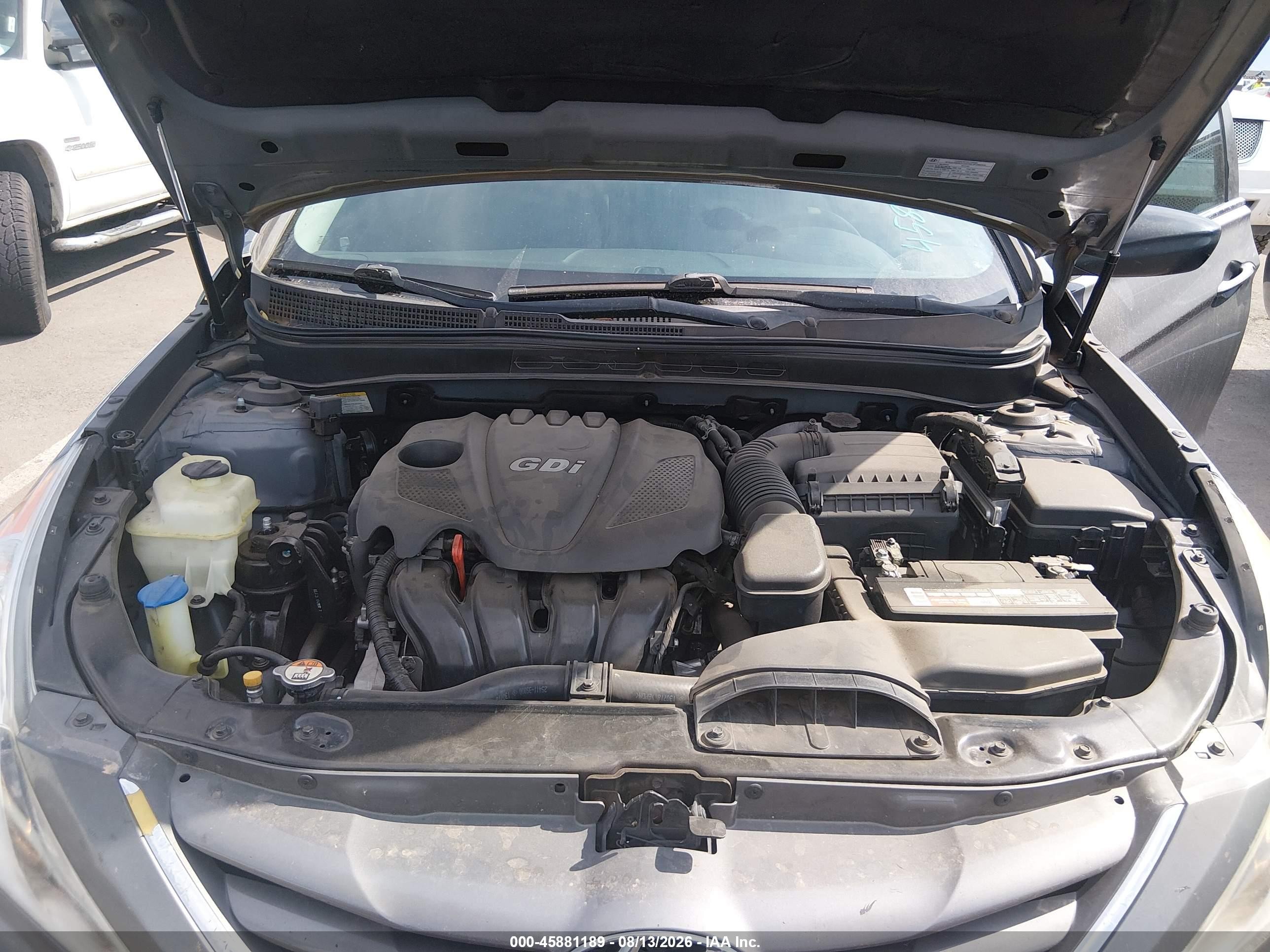 2013 Hyundai Sonata Gls Gray vin: 5NPEB4ACXDH807277