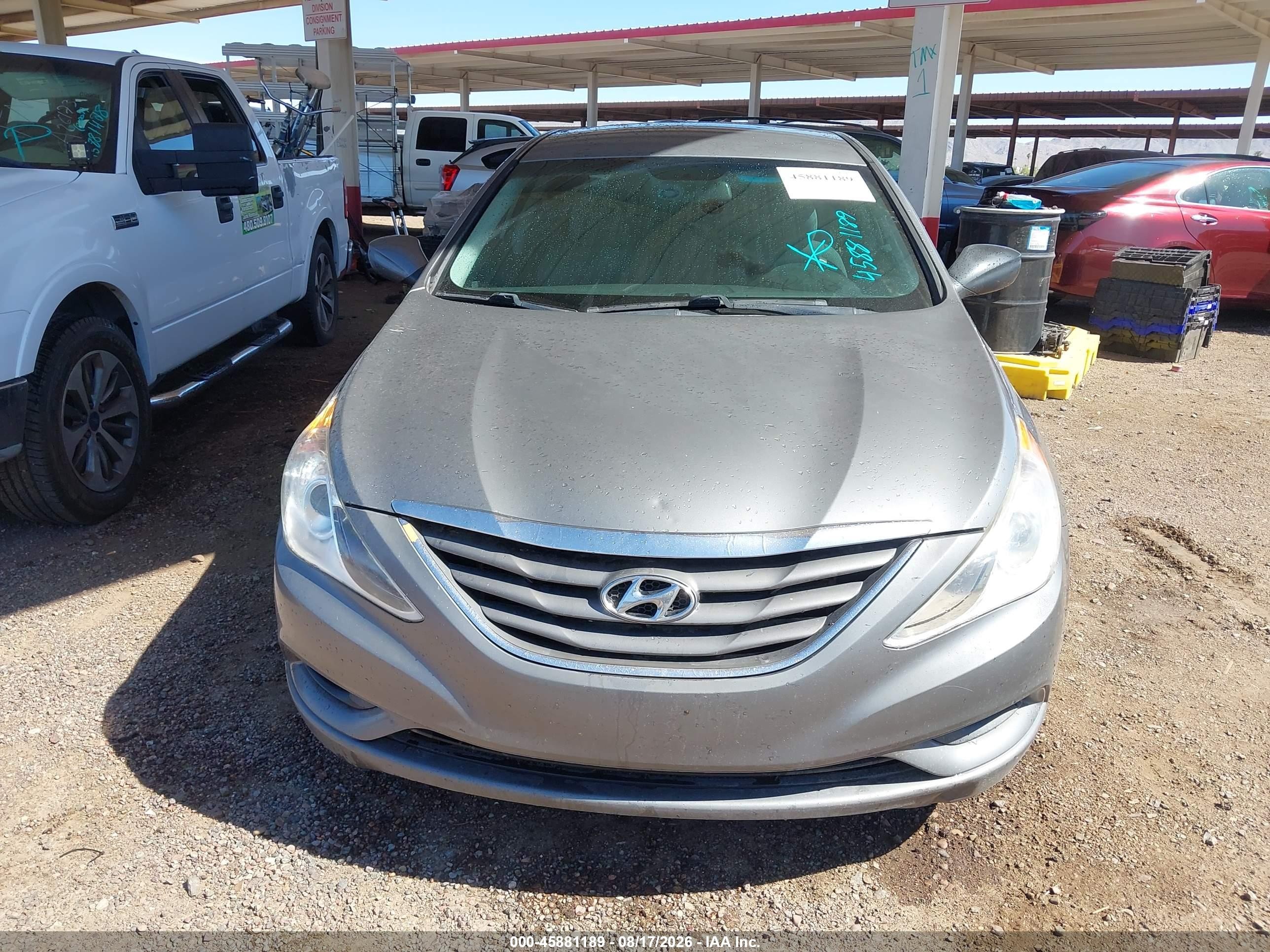 2013 Hyundai Sonata Gls Gray vin: 5NPEB4ACXDH807277