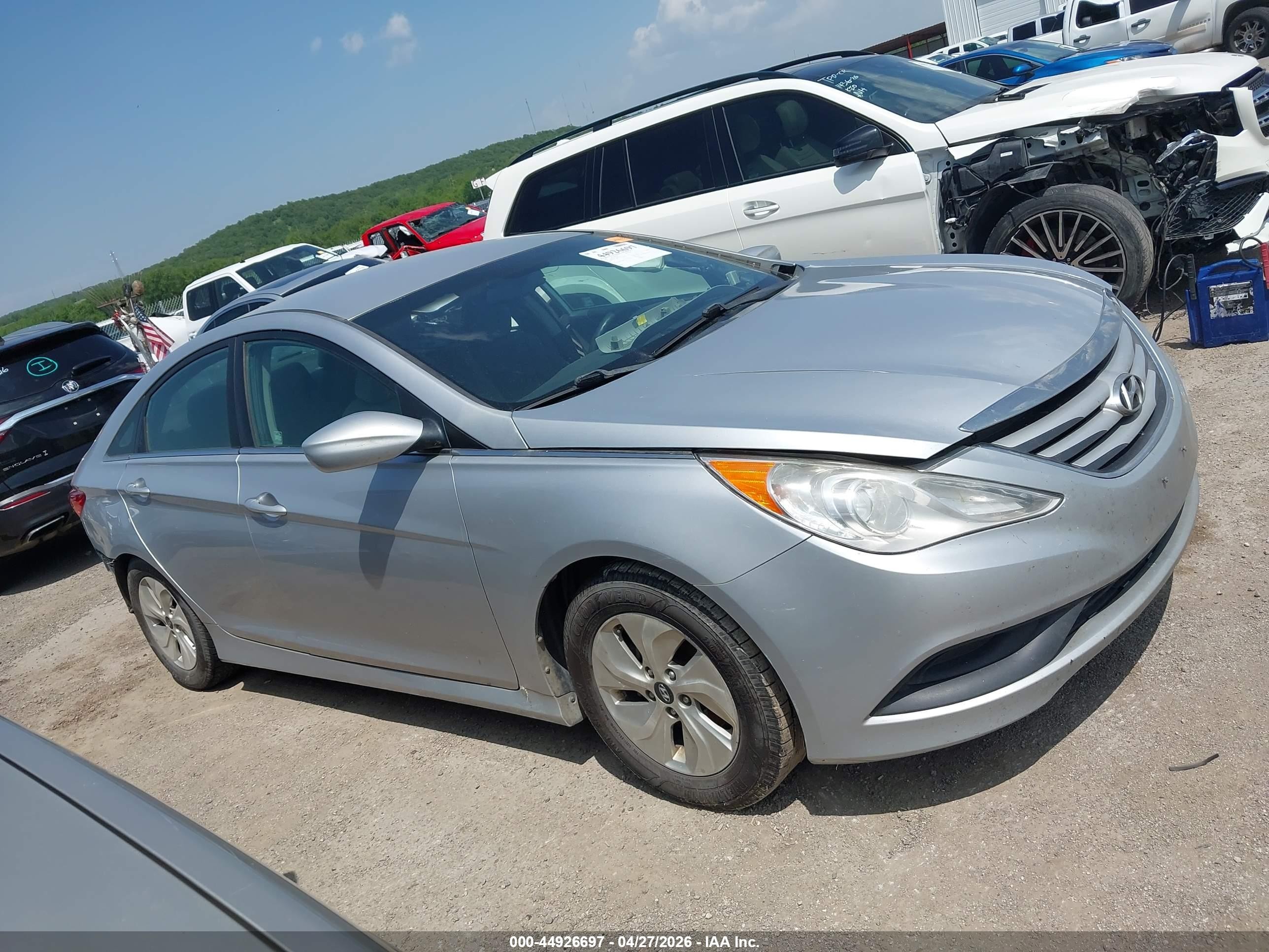 2014 Hyundai Sonata Gls Серебряный vin: 5NPEB4ACXEH811766