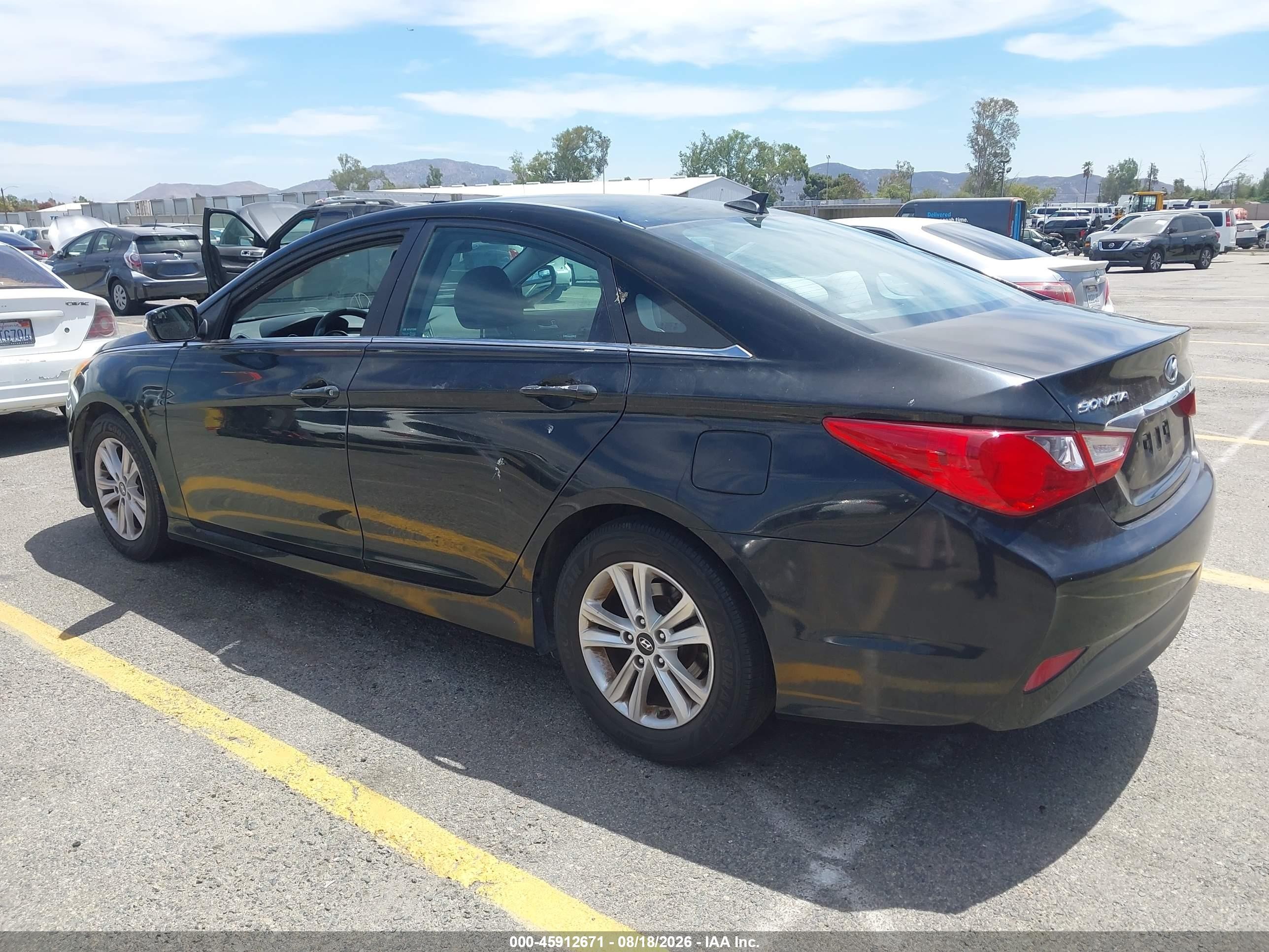 2014 Hyundai Sonata Gls Black vin: 5NPEB4ACXEH827353