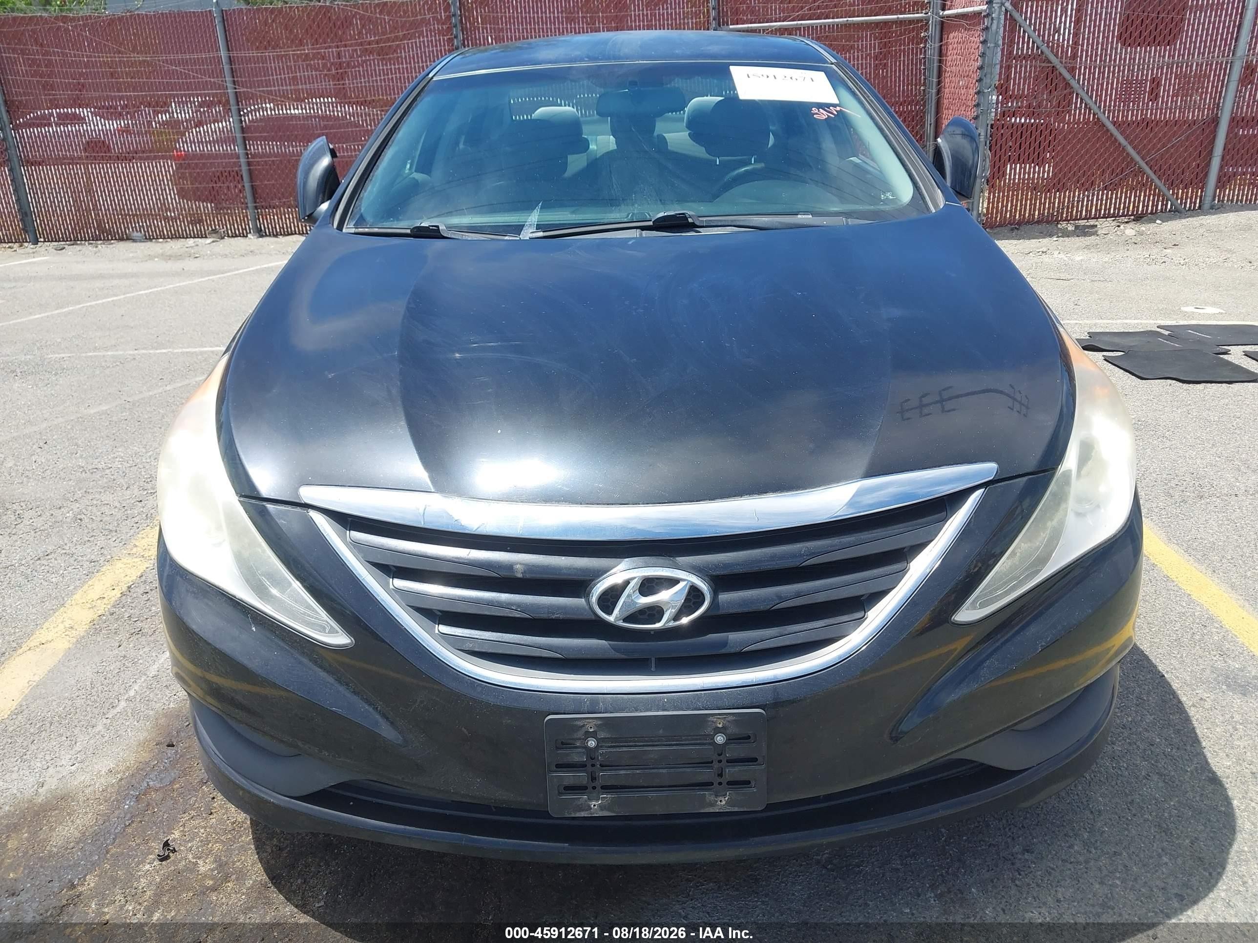 2014 Hyundai Sonata Gls Black vin: 5NPEB4ACXEH827353