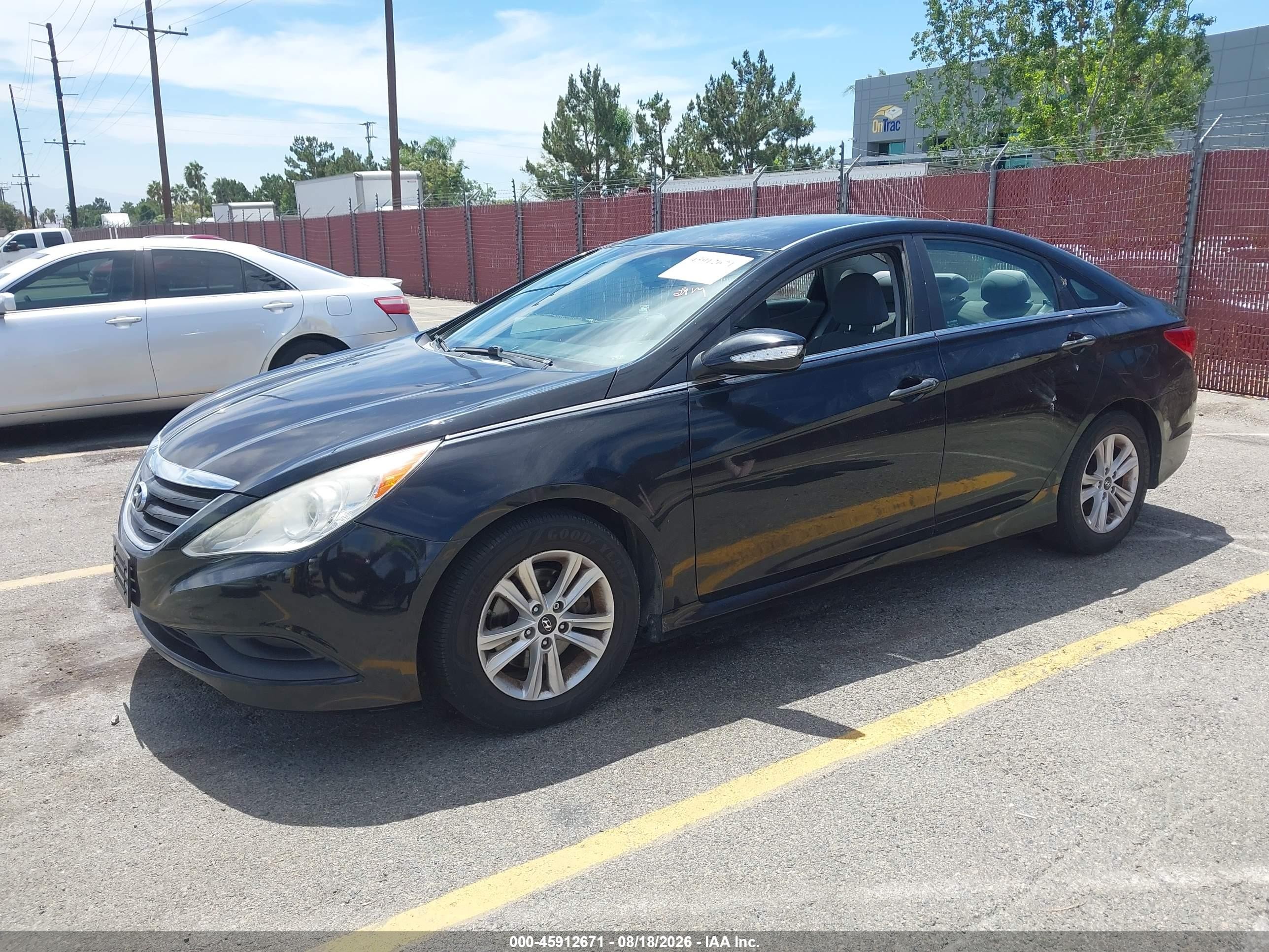 2014 Hyundai Sonata Gls Black vin: 5NPEB4ACXEH827353