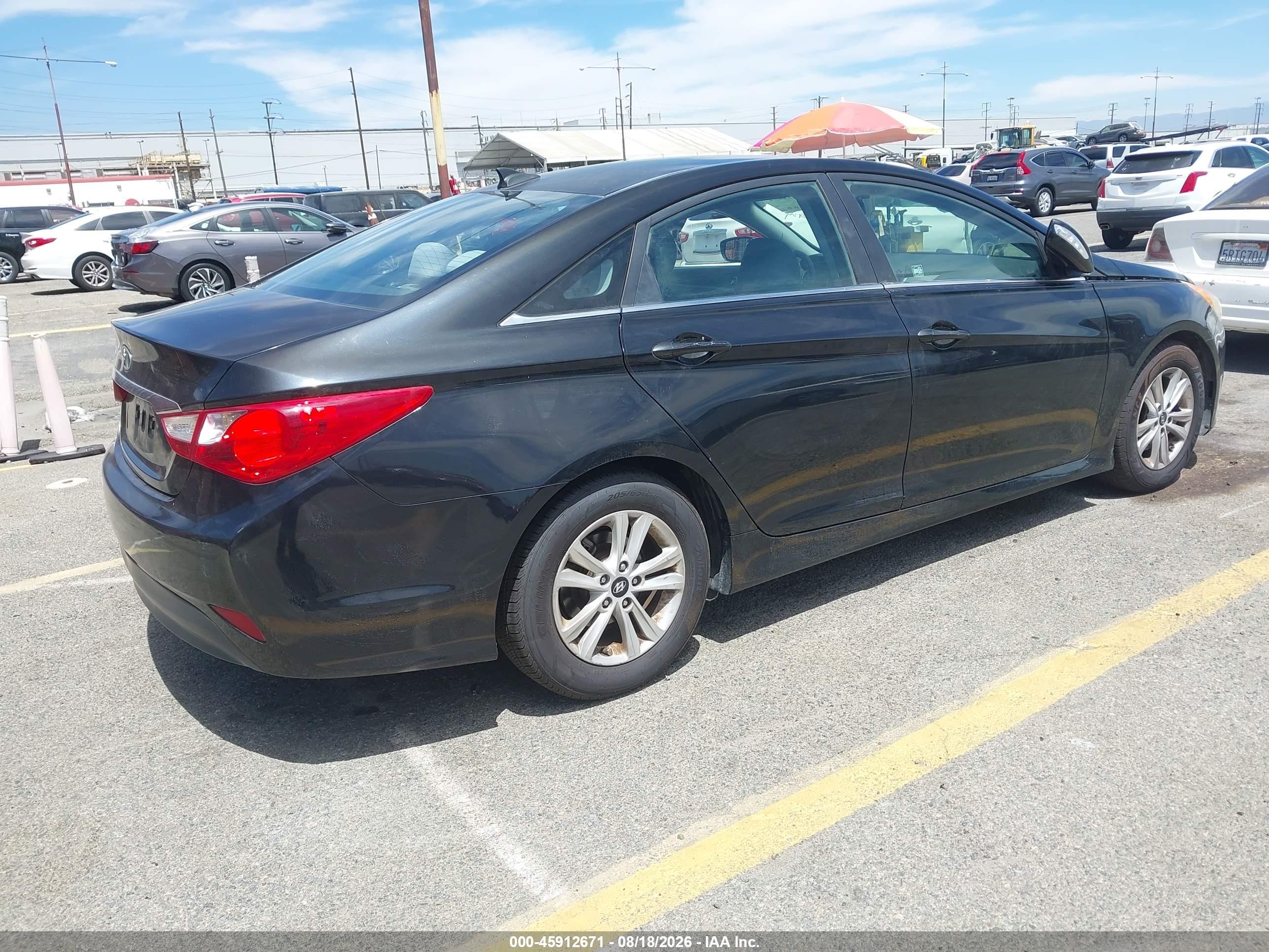 2014 Hyundai Sonata Gls Black vin: 5NPEB4ACXEH827353