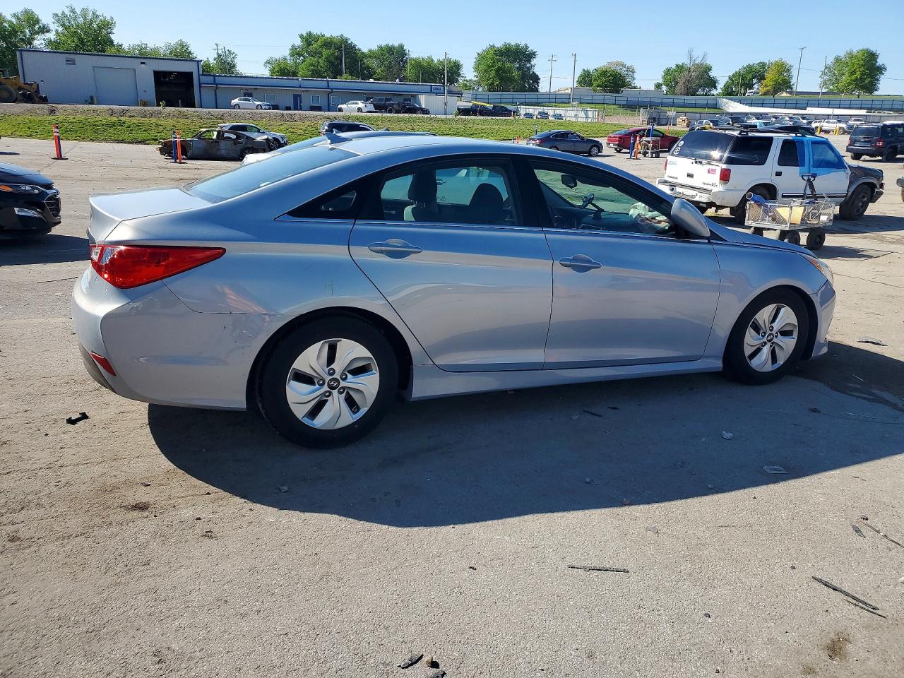 2014 Hyundai Sonata Gls Silver vin: 5NPEB4ACXEH827823