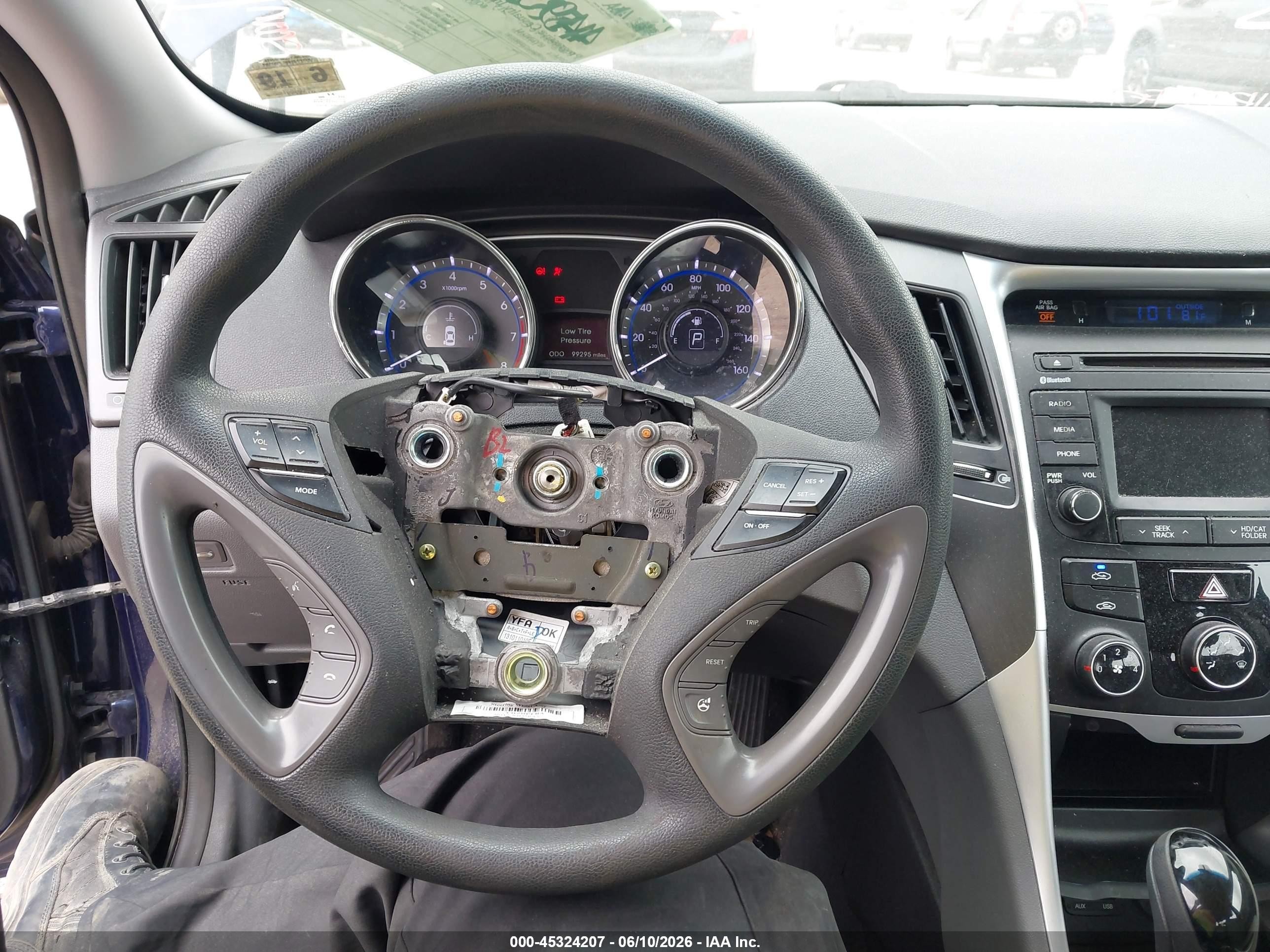 2014 Hyundai Sonata Gls Blue vin: 5NPEB4ACXEH830785