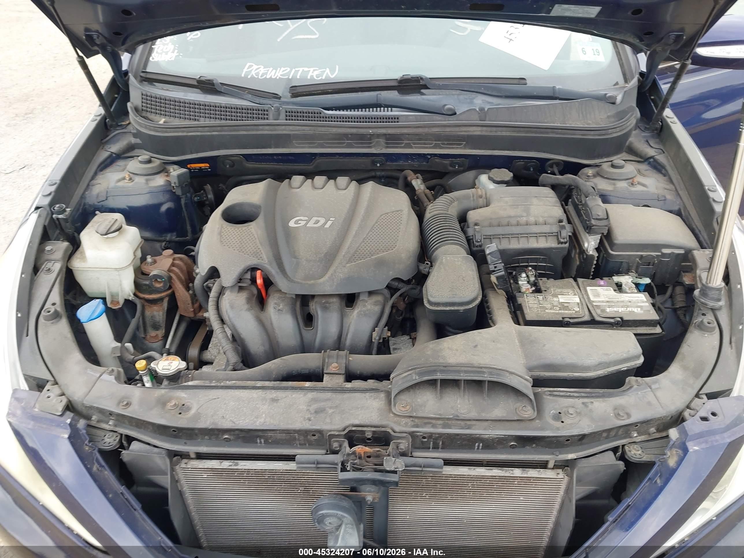 2014 Hyundai Sonata Gls Blue vin: 5NPEB4ACXEH830785