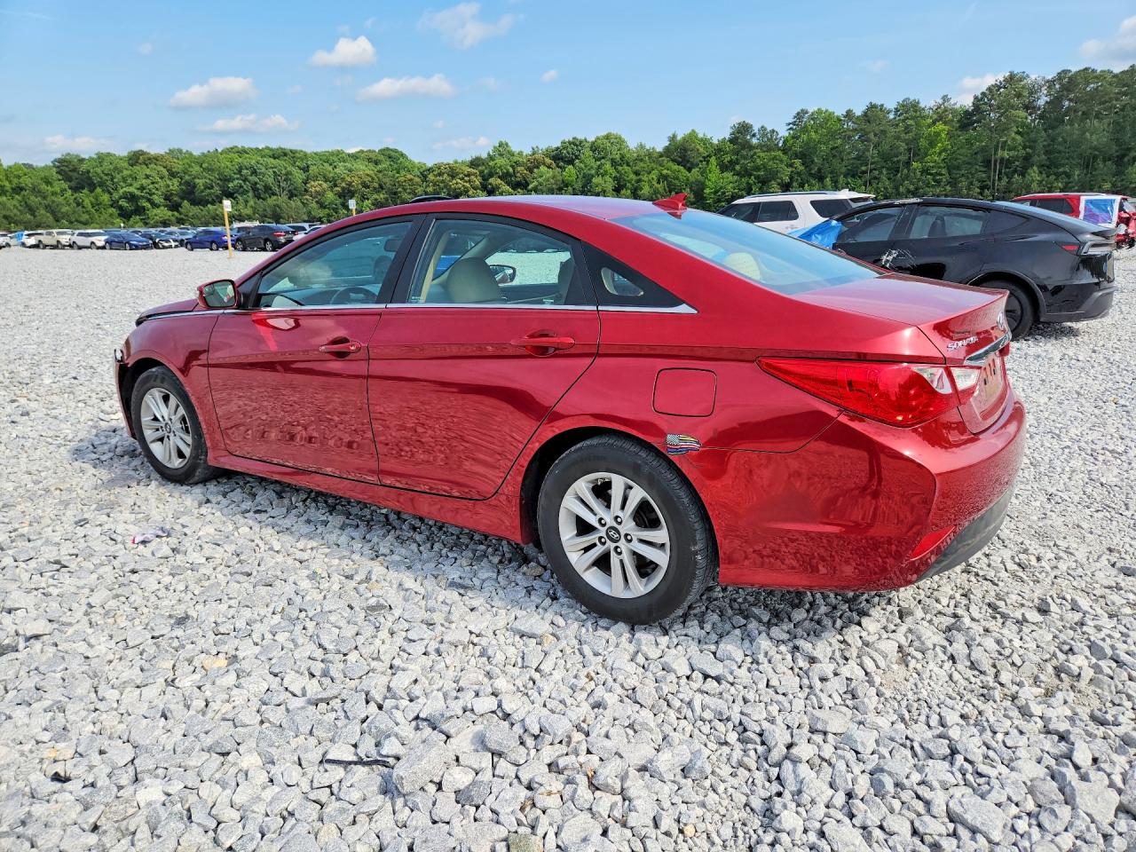 2014 Hyundai Sonata Gls Red vin: 5NPEB4ACXEH832956