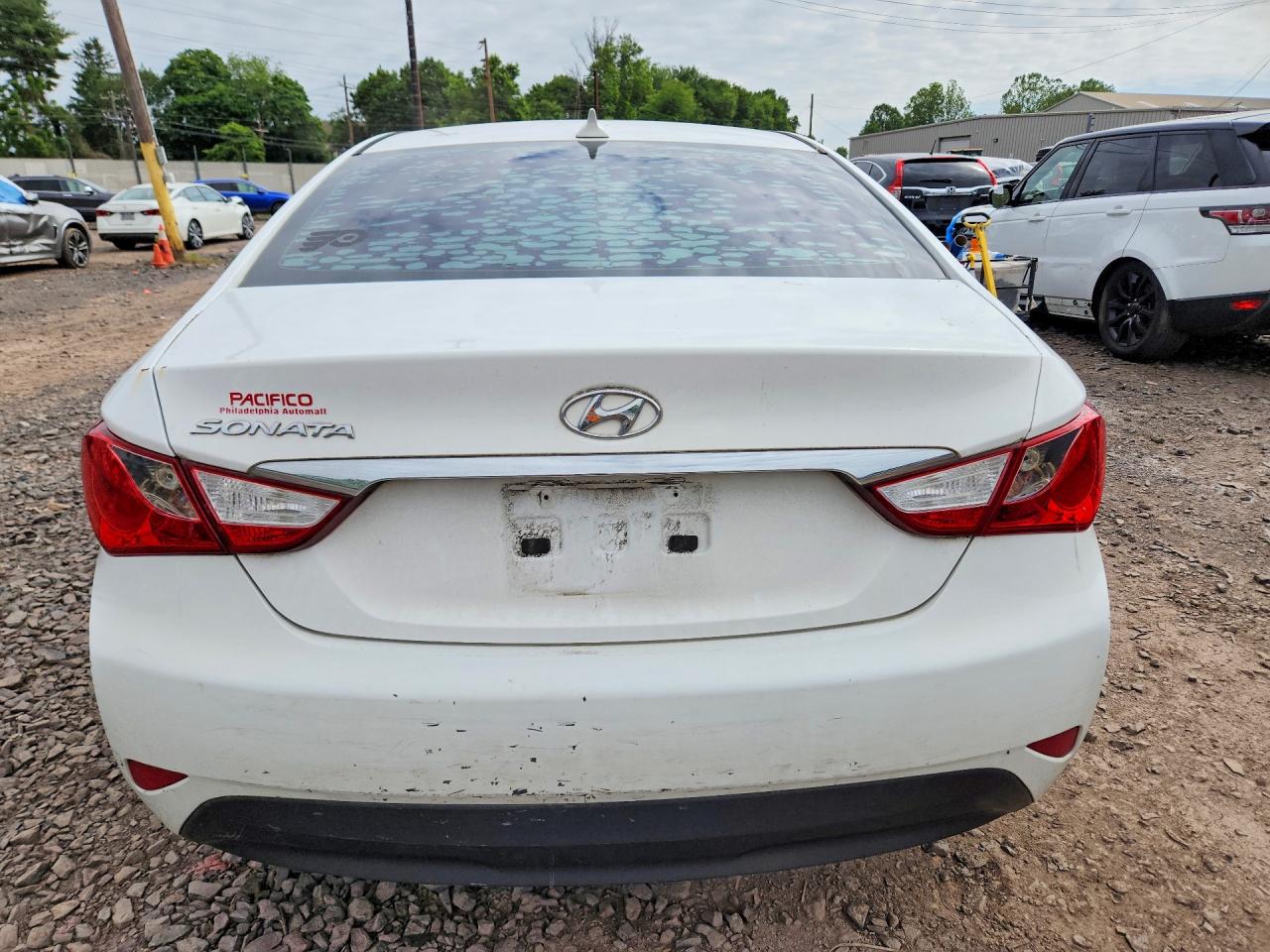 2014 Hyundai Sonata Gls White vin: 5NPEB4ACXEH837414