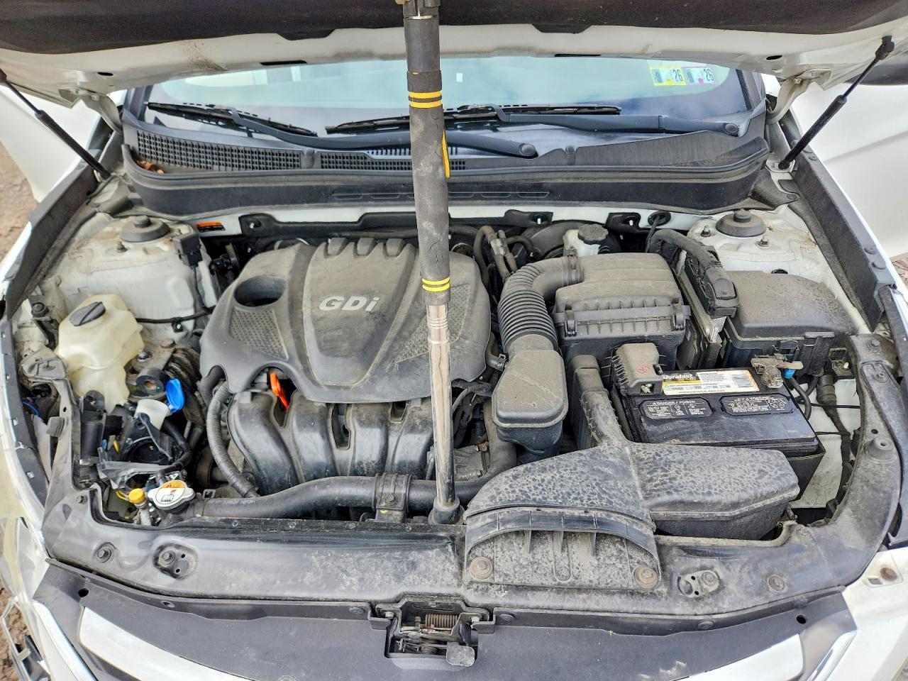 2014 Hyundai Sonata Gls White vin: 5NPEB4ACXEH837414