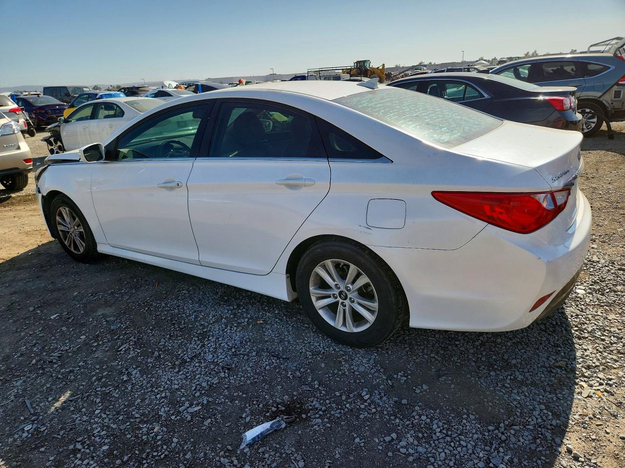 2014 Hyundai Sonata Gls White vin: 5NPEB4ACXEH844413