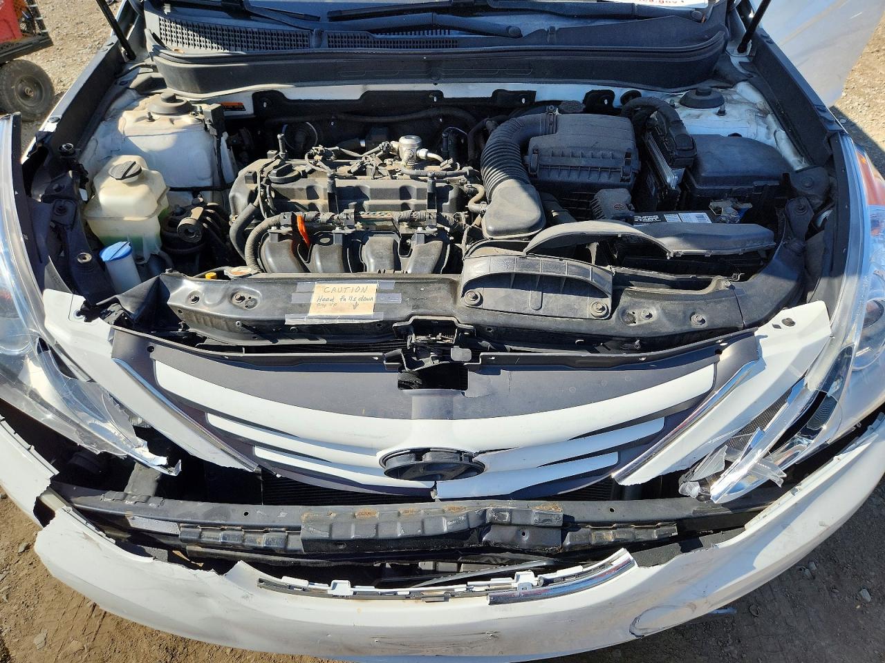 2014 Hyundai Sonata Gls White vin: 5NPEB4ACXEH844413