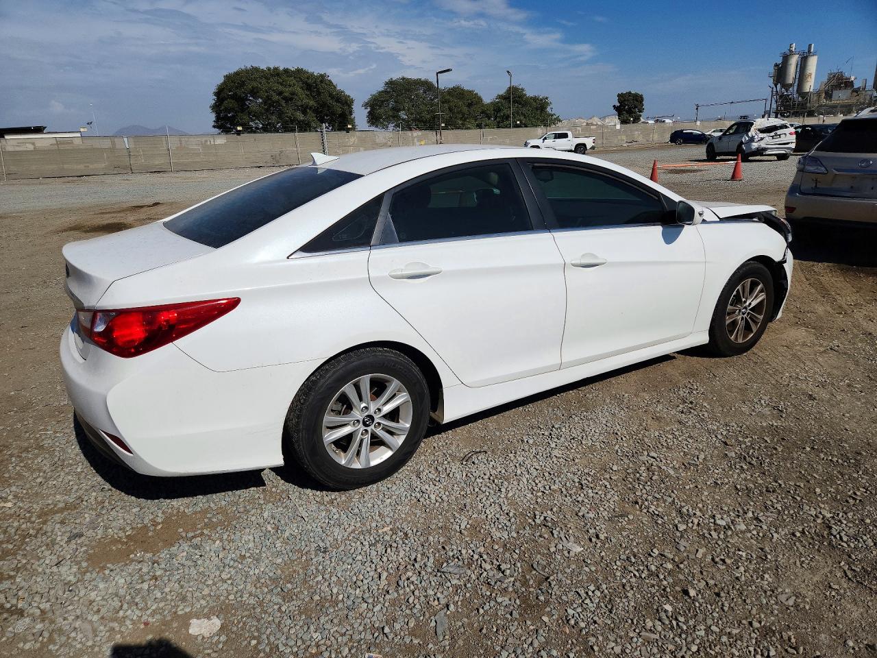 2014 Hyundai Sonata Gls White vin: 5NPEB4ACXEH844413