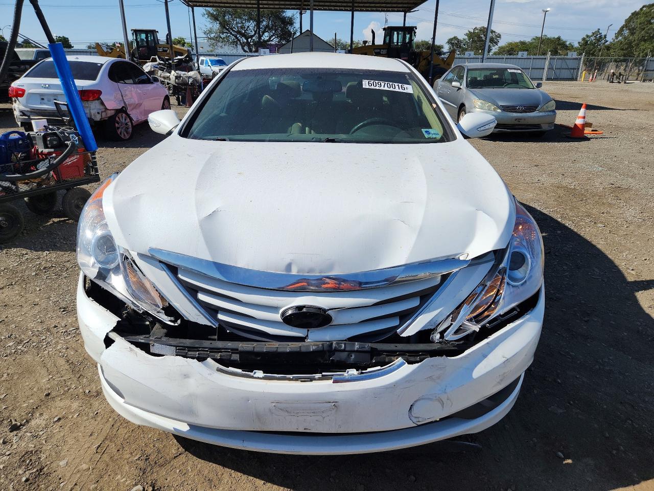 2014 Hyundai Sonata Gls White vin: 5NPEB4ACXEH844413