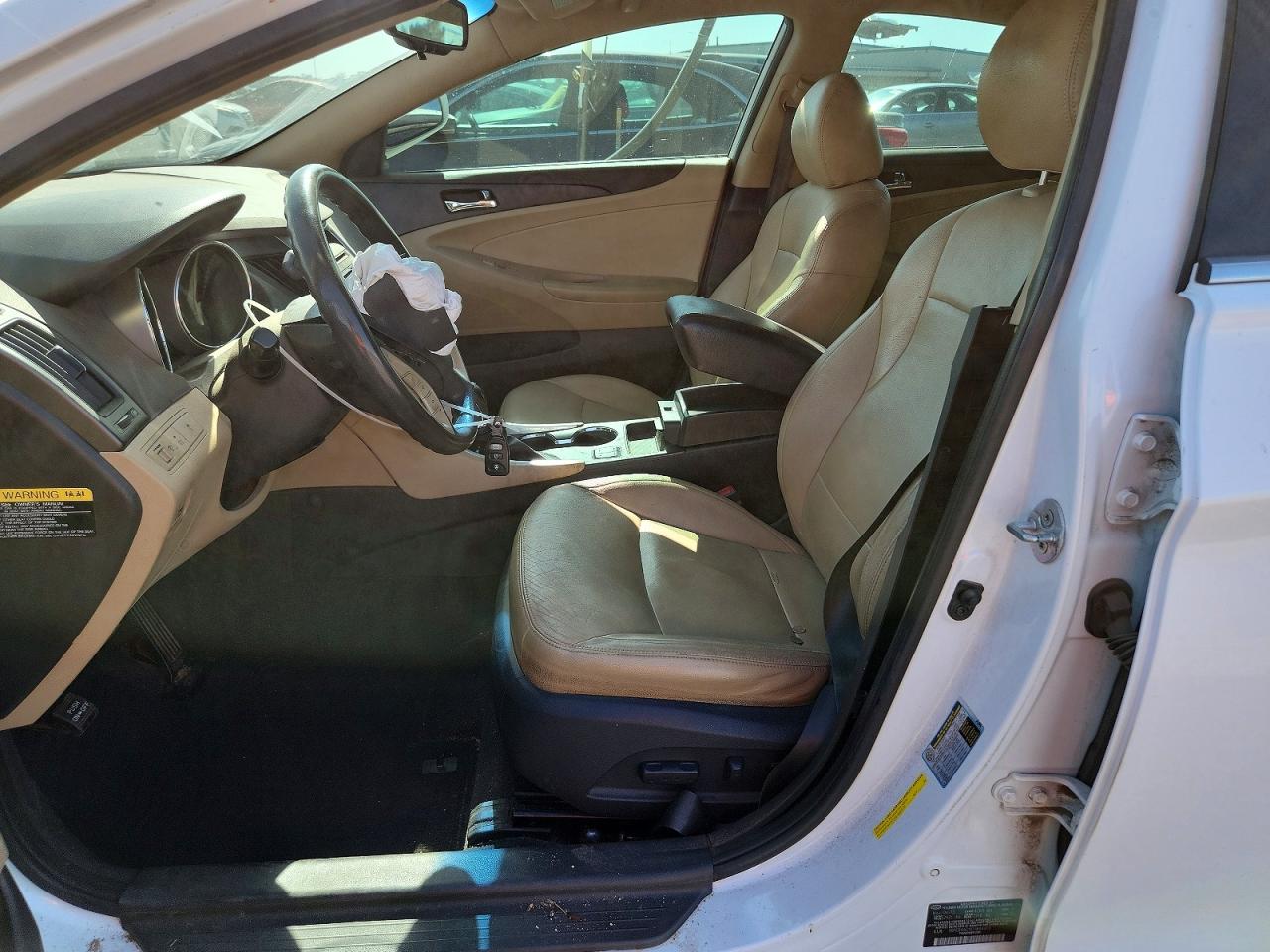 2014 Hyundai Sonata Gls White vin: 5NPEB4ACXEH844413