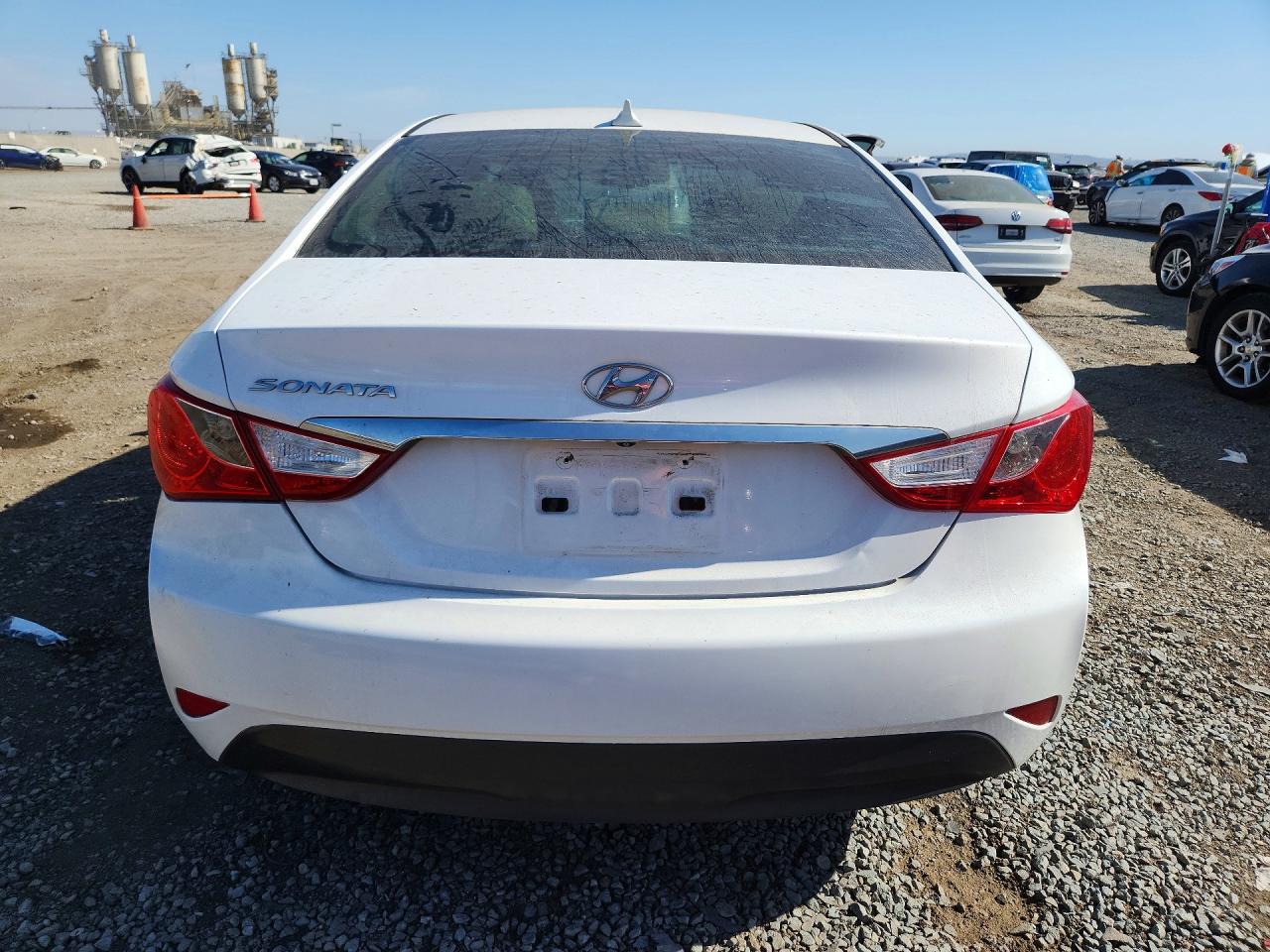 2014 Hyundai Sonata Gls White vin: 5NPEB4ACXEH844413