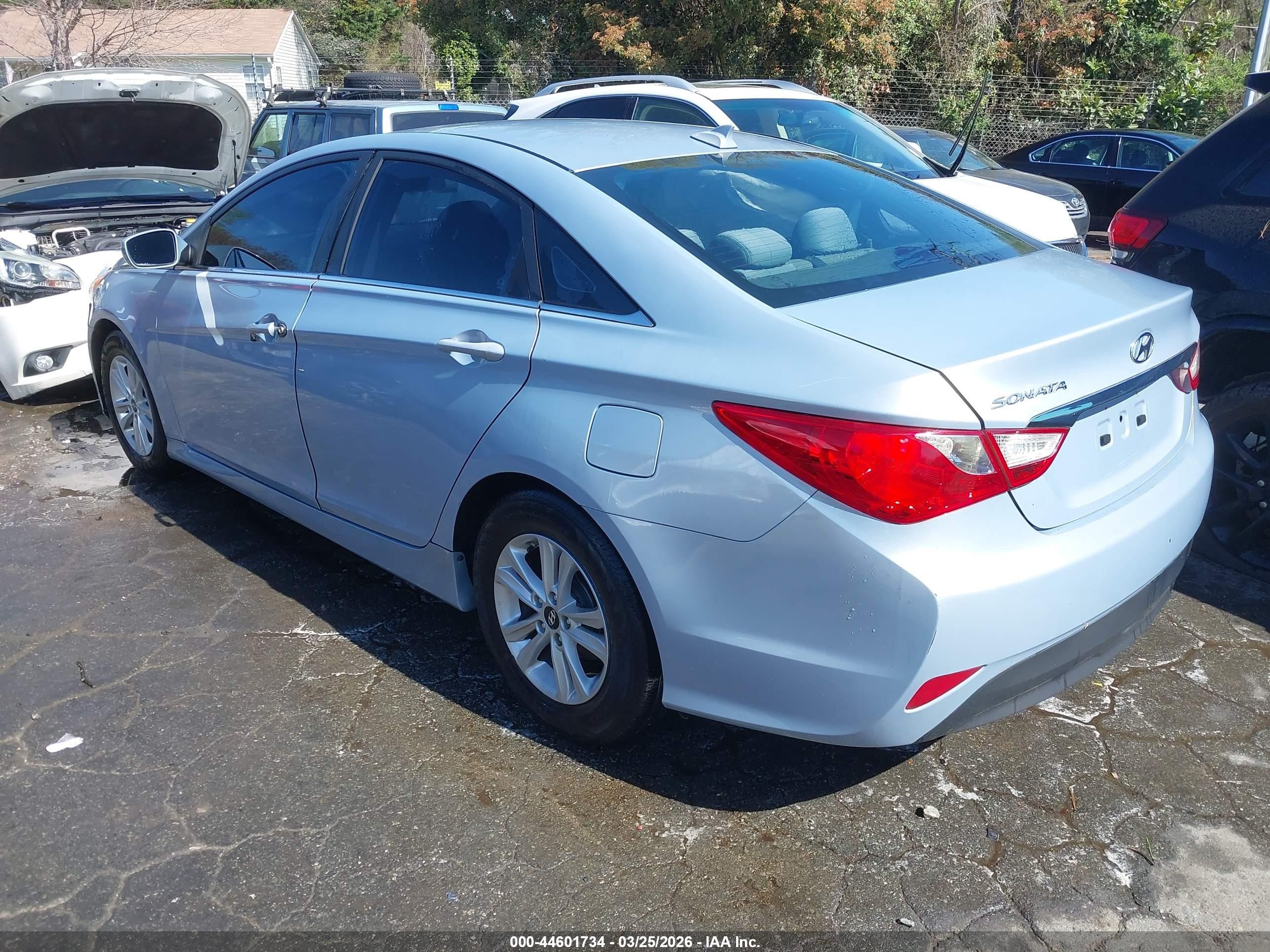 2014 Hyundai Sonata Gls Light Blue vin: 5NPEB4ACXEH844931