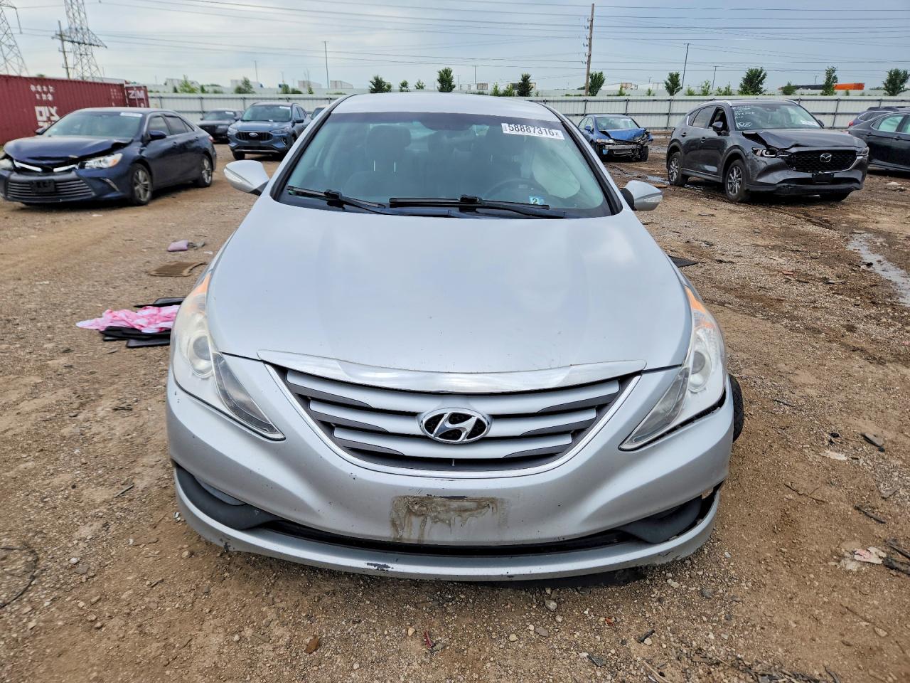 2014 Hyundai Sonata Gls Silver vin: 5NPEB4ACXEH854679