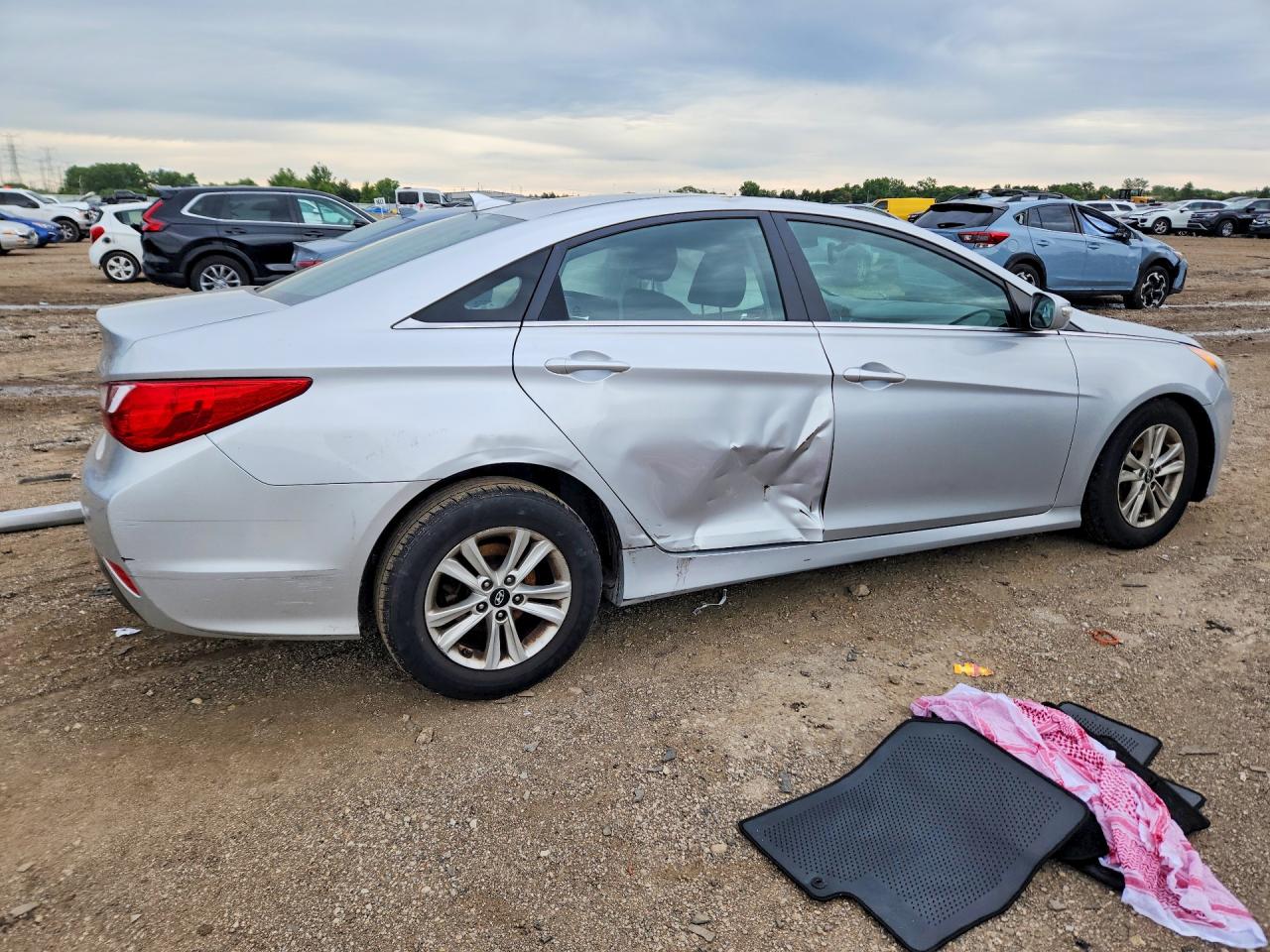 2014 Hyundai Sonata Gls Silver vin: 5NPEB4ACXEH854679