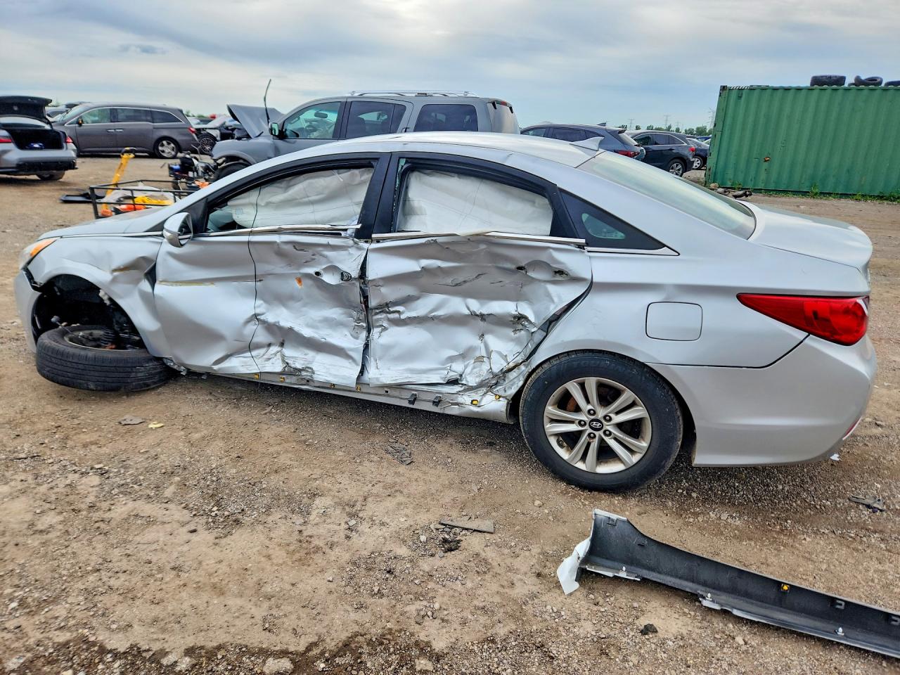 2014 Hyundai Sonata Gls Silver vin: 5NPEB4ACXEH854679