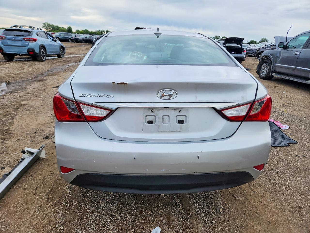 2014 Hyundai Sonata Gls Silver vin: 5NPEB4ACXEH854679