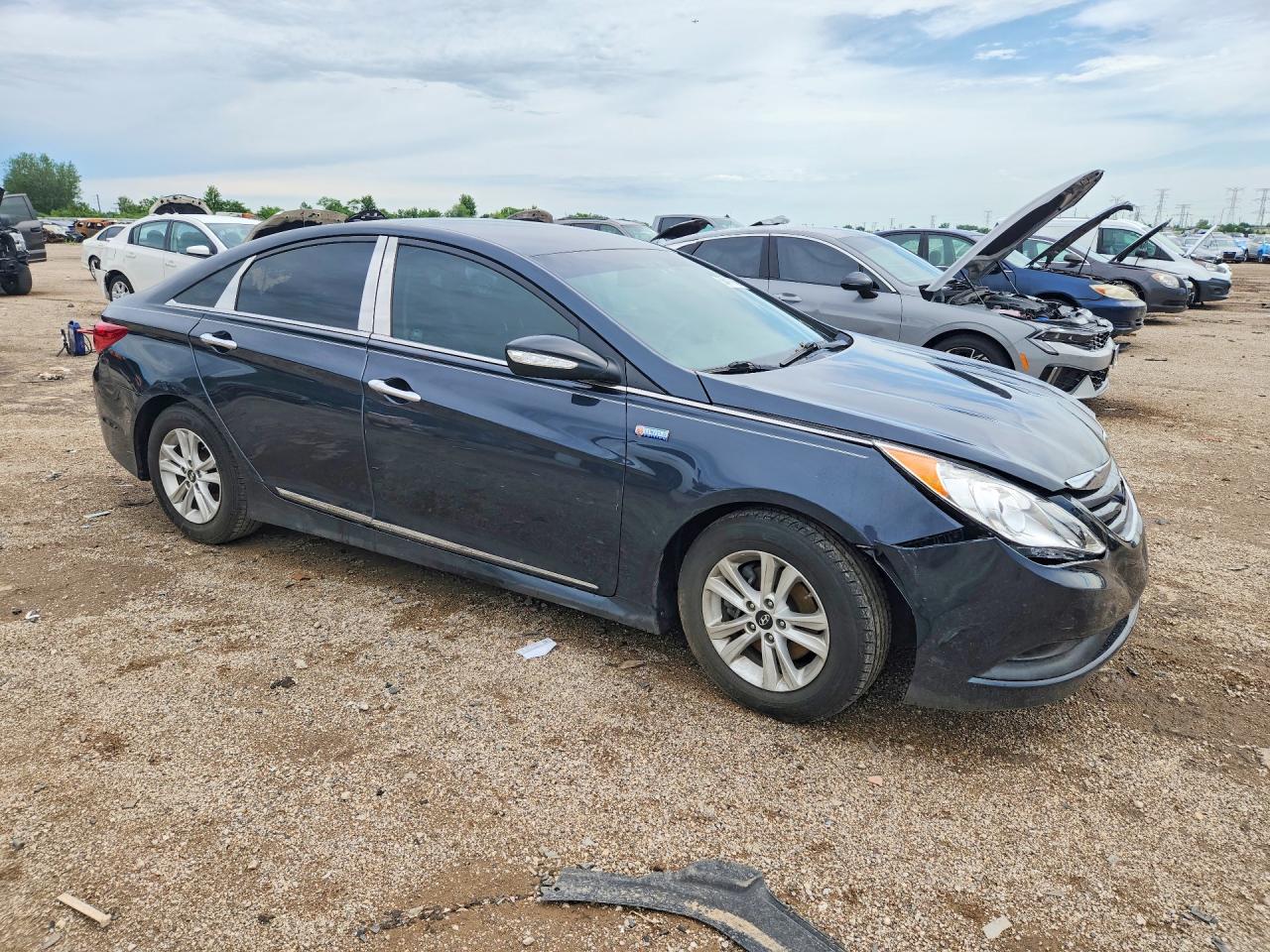 2014 Hyundai Sonata Gls Blue vin: 5NPEB4ACXEH854794