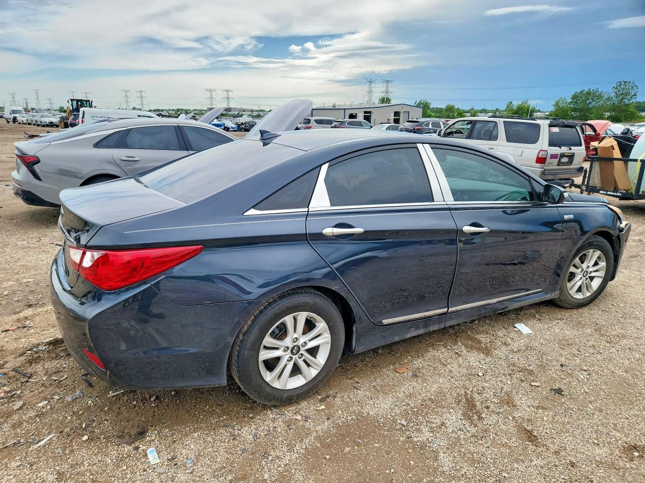 2014 Hyundai Sonata Gls Blue vin: 5NPEB4ACXEH854794