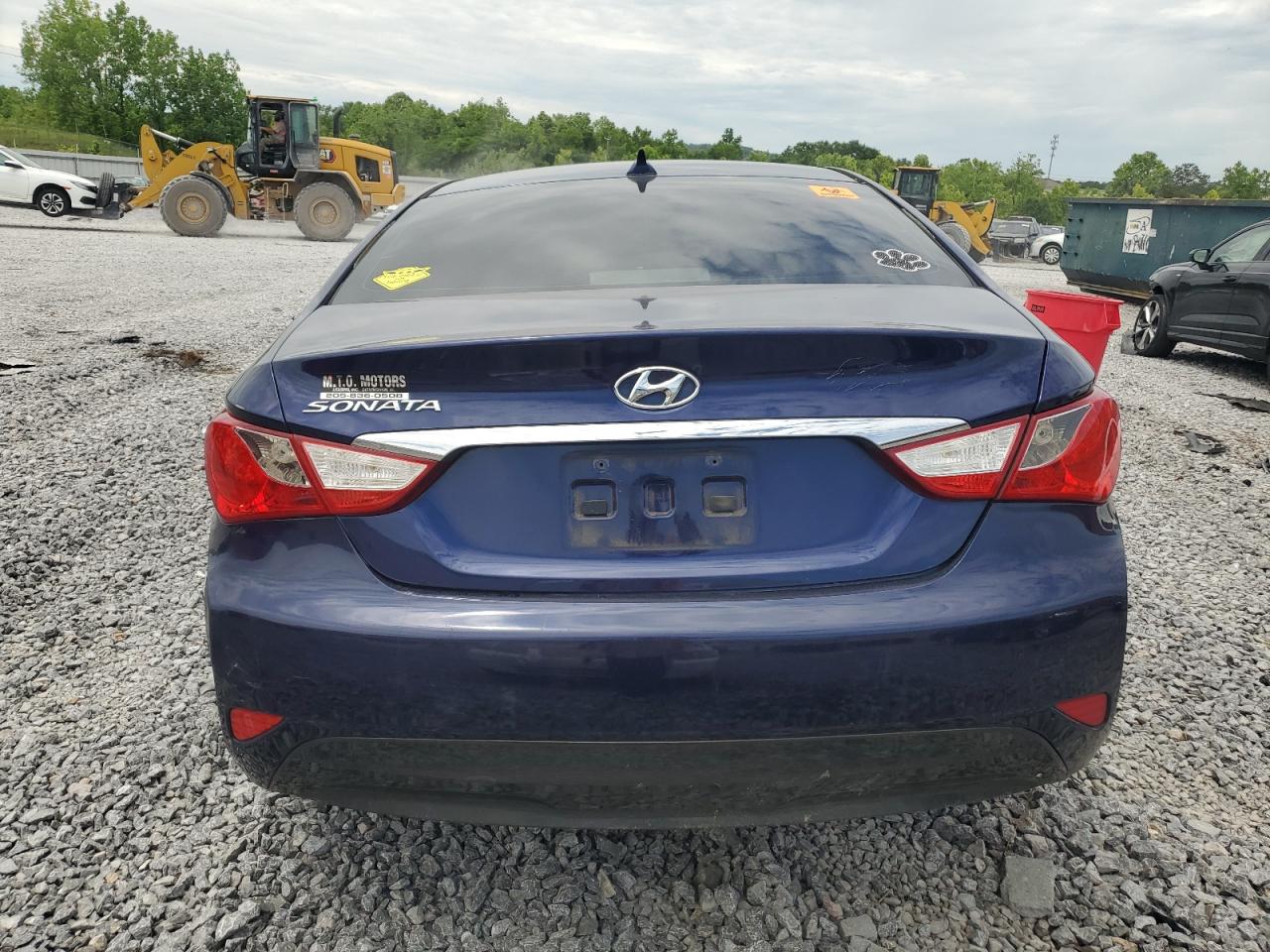 2014 Hyundai Sonata Gls Blue vin: 5NPEB4ACXEH859834