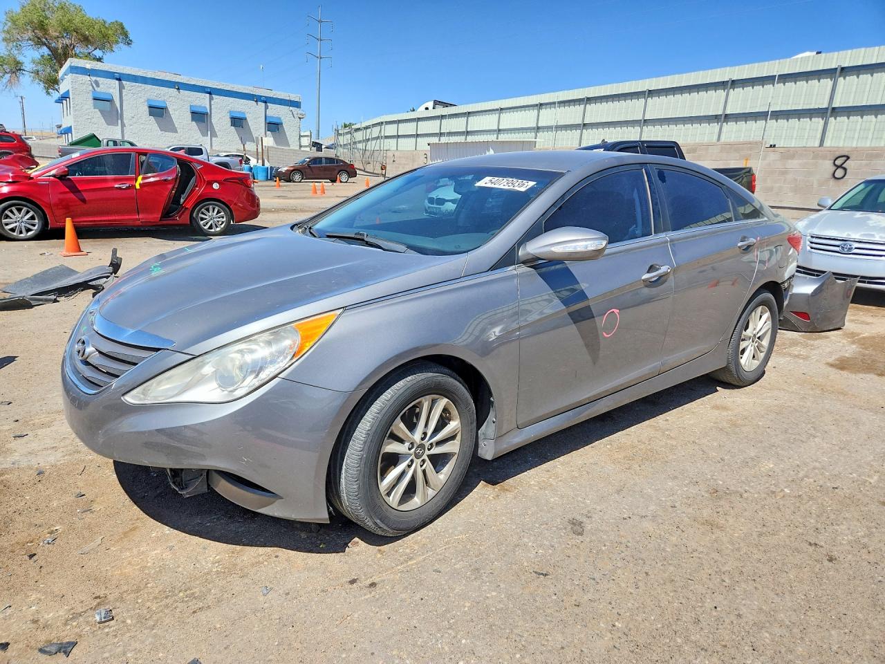 2014 Hyundai Sonata Gls Silver vin: 5NPEB4ACXEH860224