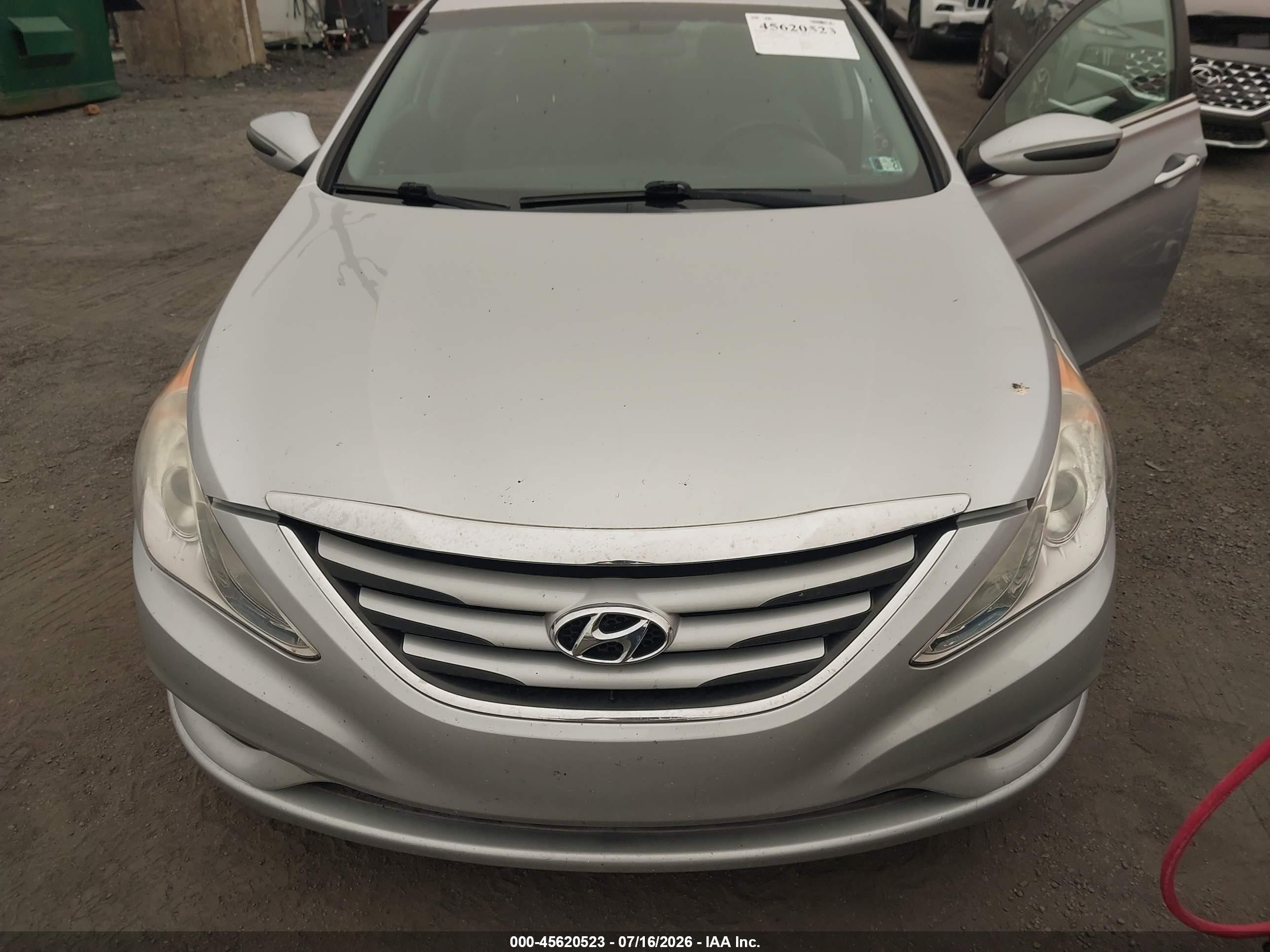 2014 Hyundai Sonata Gls Silver vin: 5NPEB4ACXEH868758