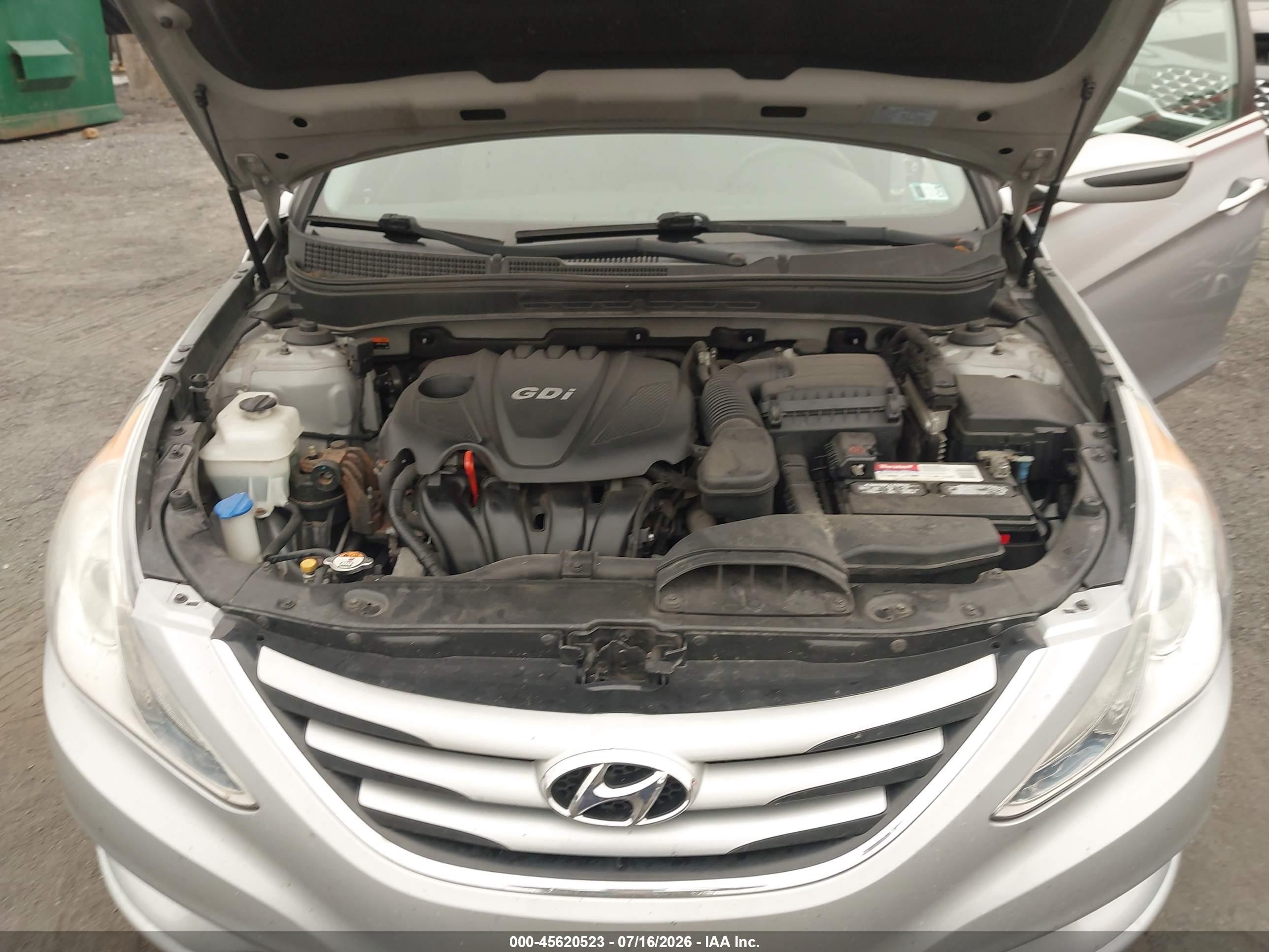 2014 Hyundai Sonata Gls Silver vin: 5NPEB4ACXEH868758