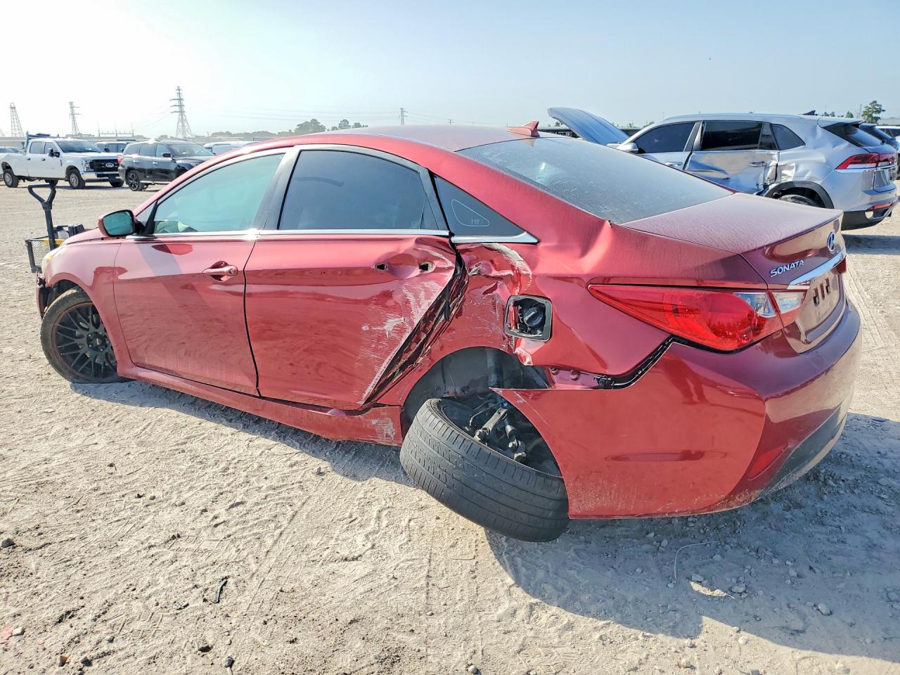 2014 Hyundai Sonata Gls Красный vin: 5NPEB4ACXEH876374