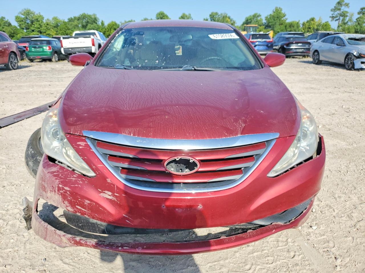 2014 Hyundai Sonata Gls Красный vin: 5NPEB4ACXEH876374