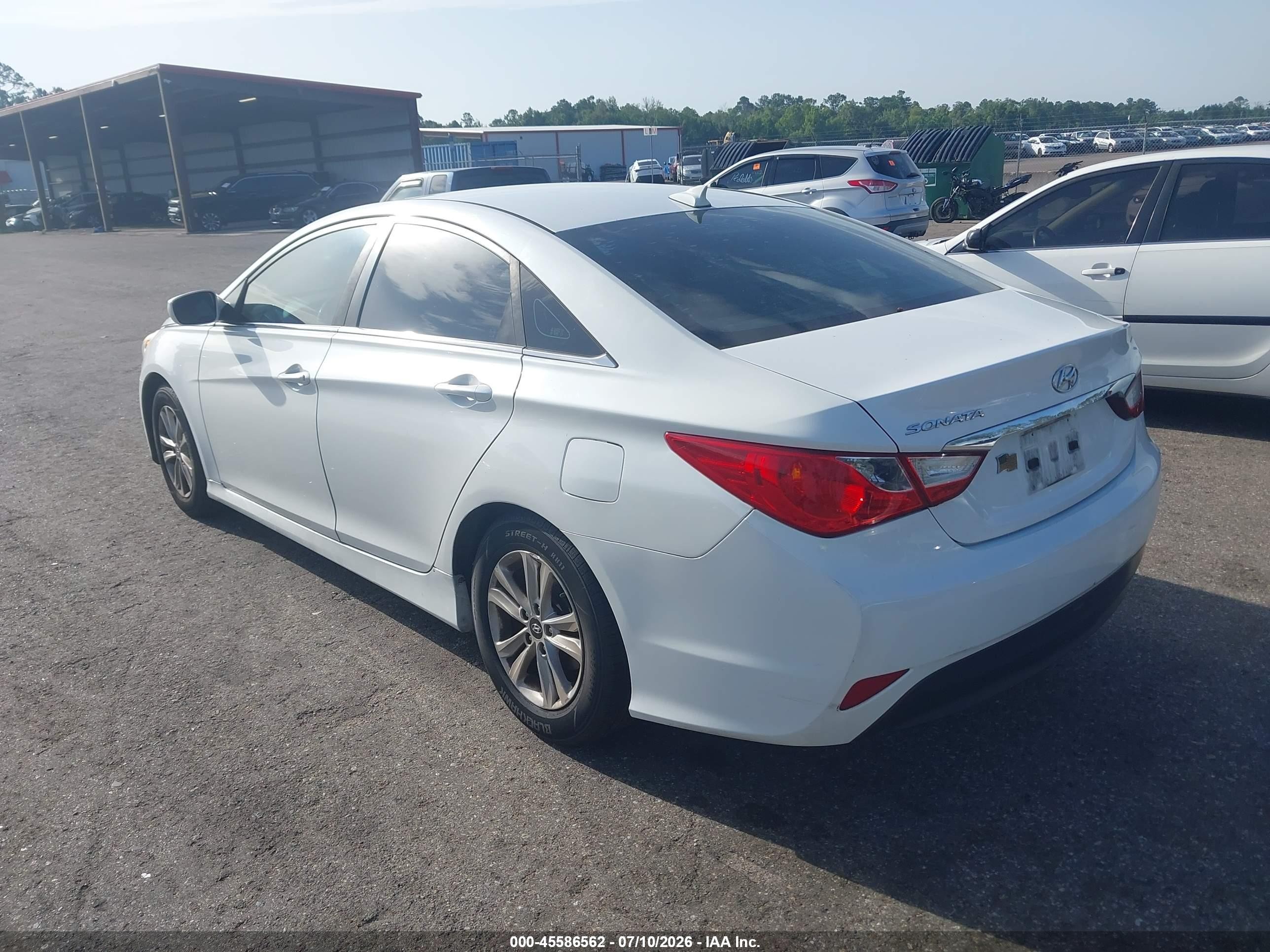 2014 Hyundai Sonata Gls Белый vin: 5NPEB4ACXEH885043