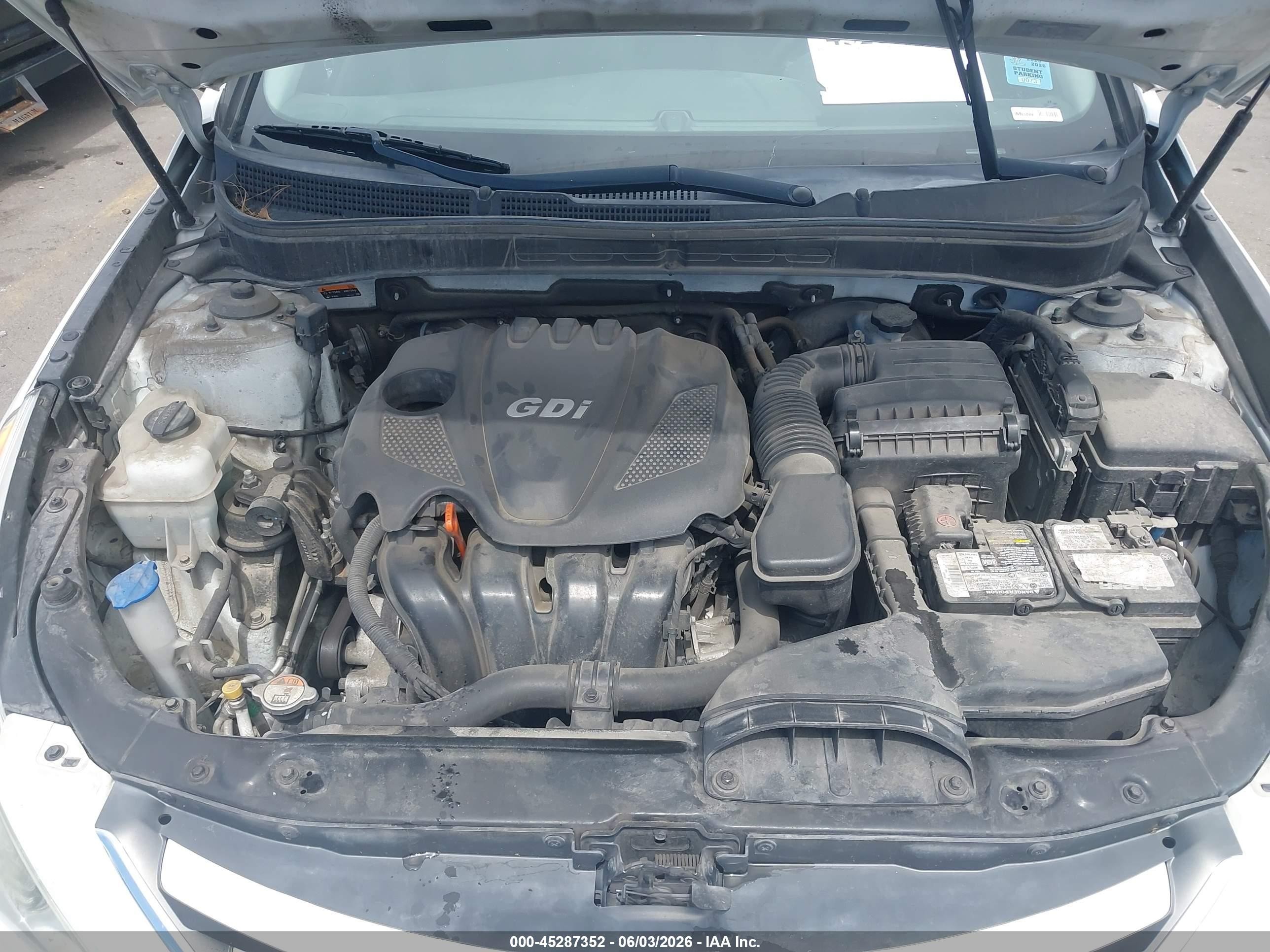 2014 Hyundai Sonata Gls White vin: 5NPEB4ACXEH885902