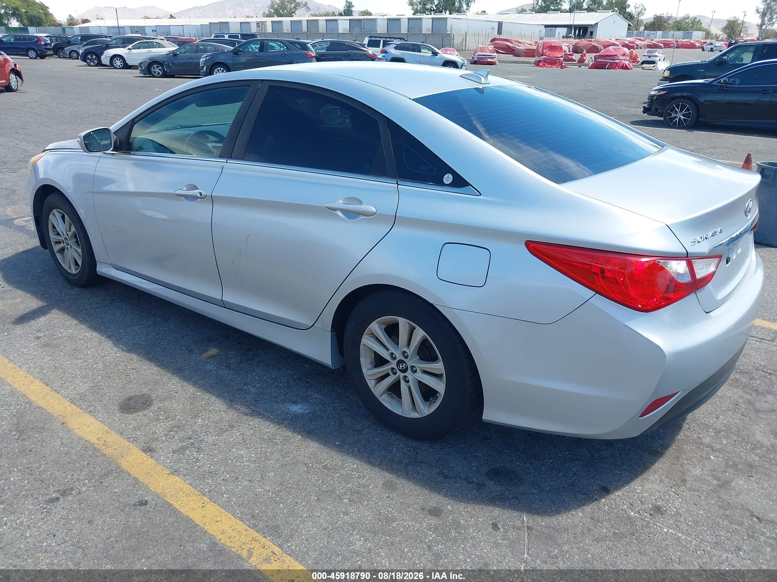 2014 Hyundai Sonata Gls Silver vin: 5NPEB4ACXEH885933