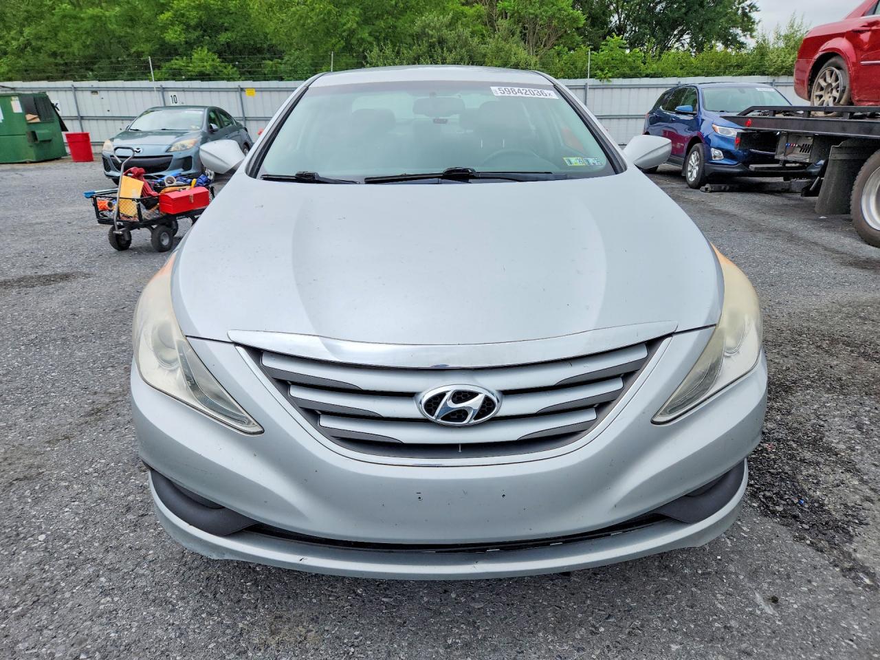 2014 Hyundai Sonata Gls Silver vin: 5NPEB4ACXEH888511
