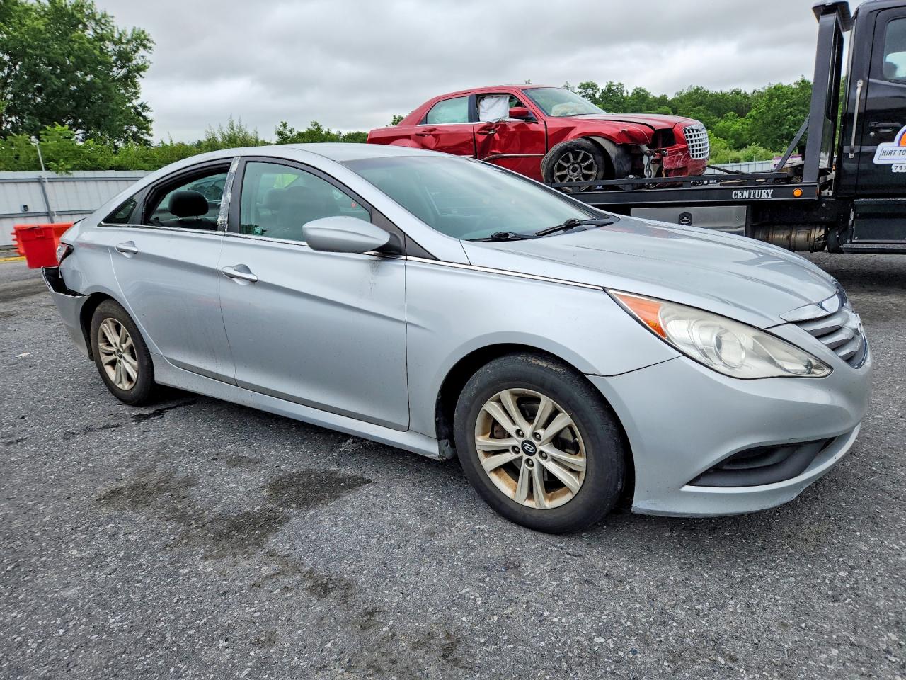 2014 Hyundai Sonata Gls Silver vin: 5NPEB4ACXEH888511