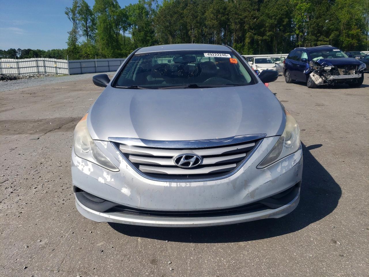 2014 Hyundai Sonata Gls Серебряный vin: 5NPEB4ACXEH888606