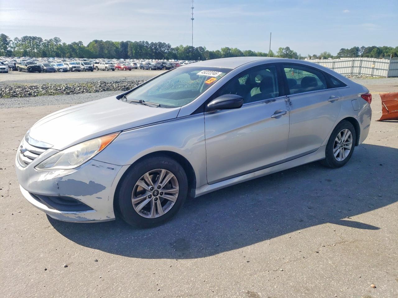 2014 Hyundai Sonata Gls Silver vin: 5NPEB4ACXEH888606