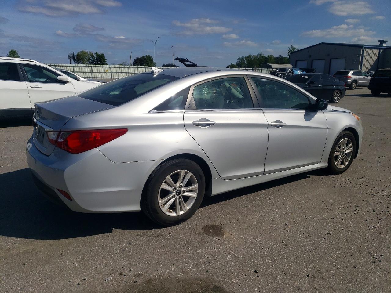 2014 Hyundai Sonata Gls Серебряный vin: 5NPEB4ACXEH888606