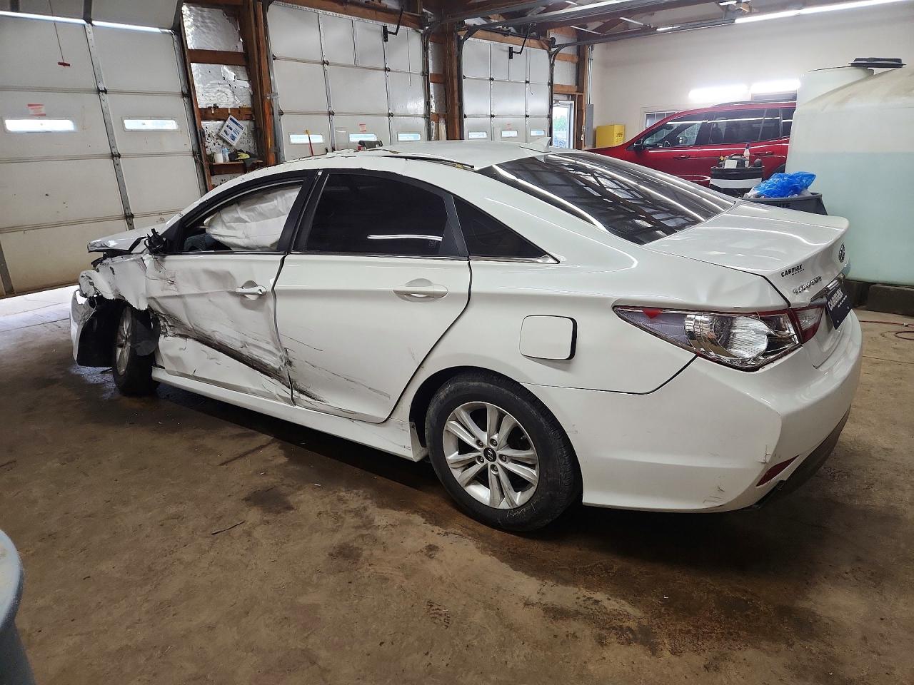 2014 Hyundai Sonata Gls White vin: 5NPEB4ACXEH889089