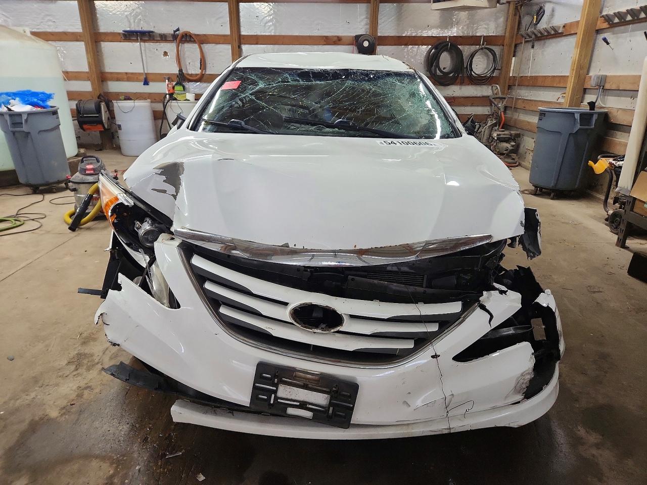 2014 Hyundai Sonata Gls White vin: 5NPEB4ACXEH889089
