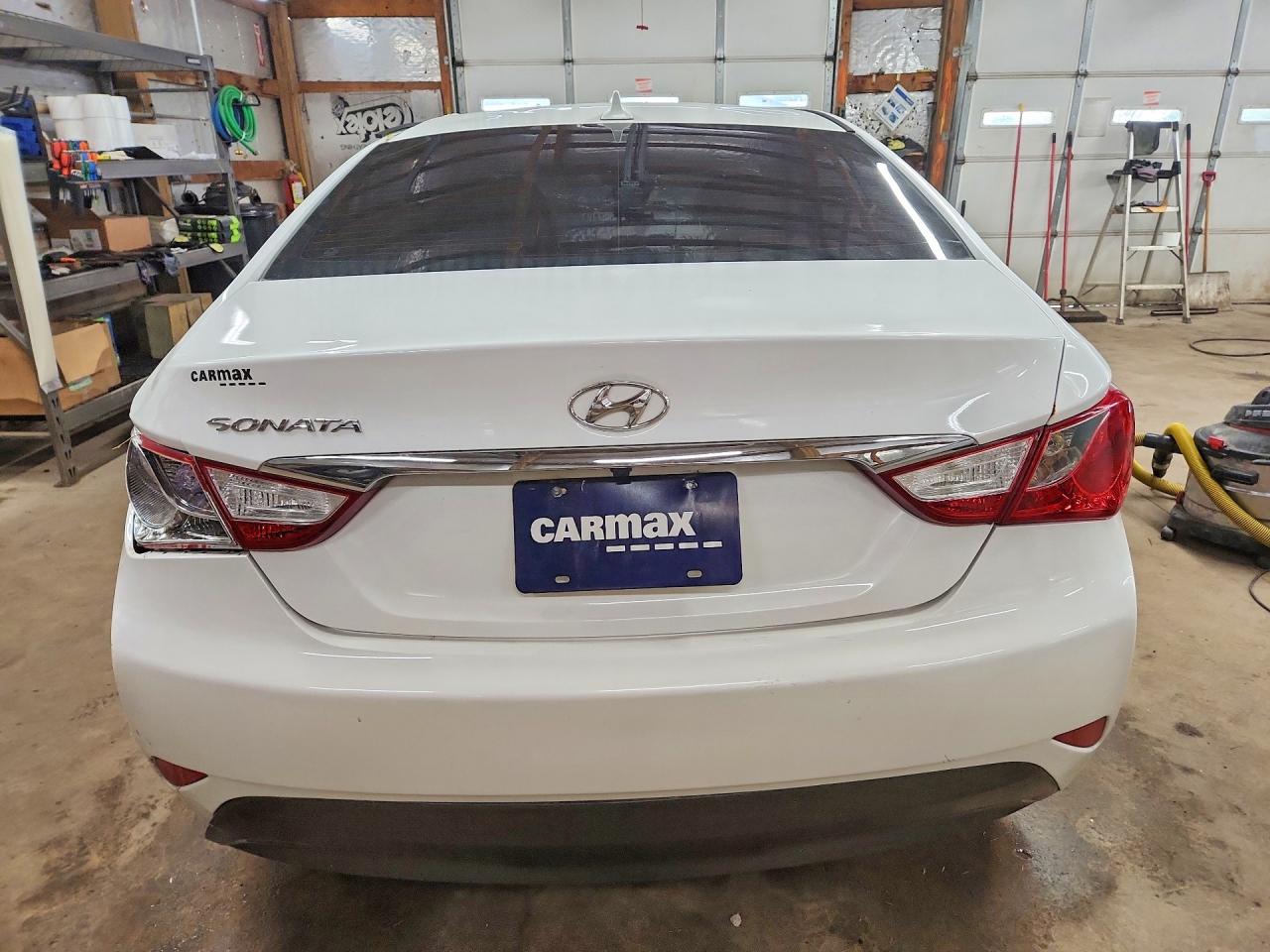2014 Hyundai Sonata Gls White vin: 5NPEB4ACXEH889089