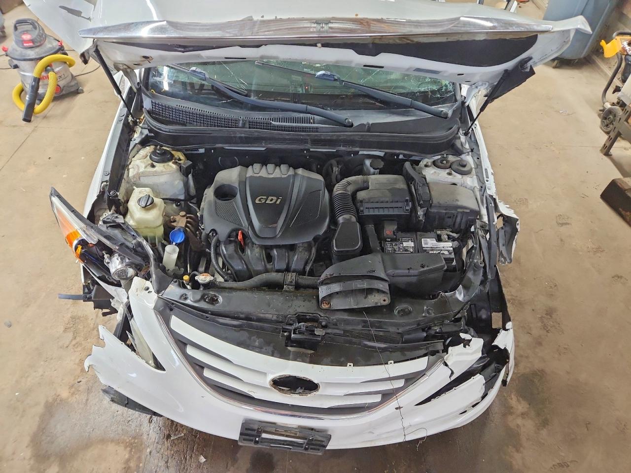 2014 Hyundai Sonata Gls White vin: 5NPEB4ACXEH889089