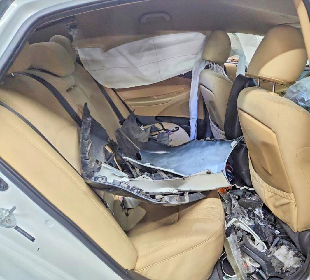 2014 Hyundai Sonata Gls White vin: 5NPEB4ACXEH889089
