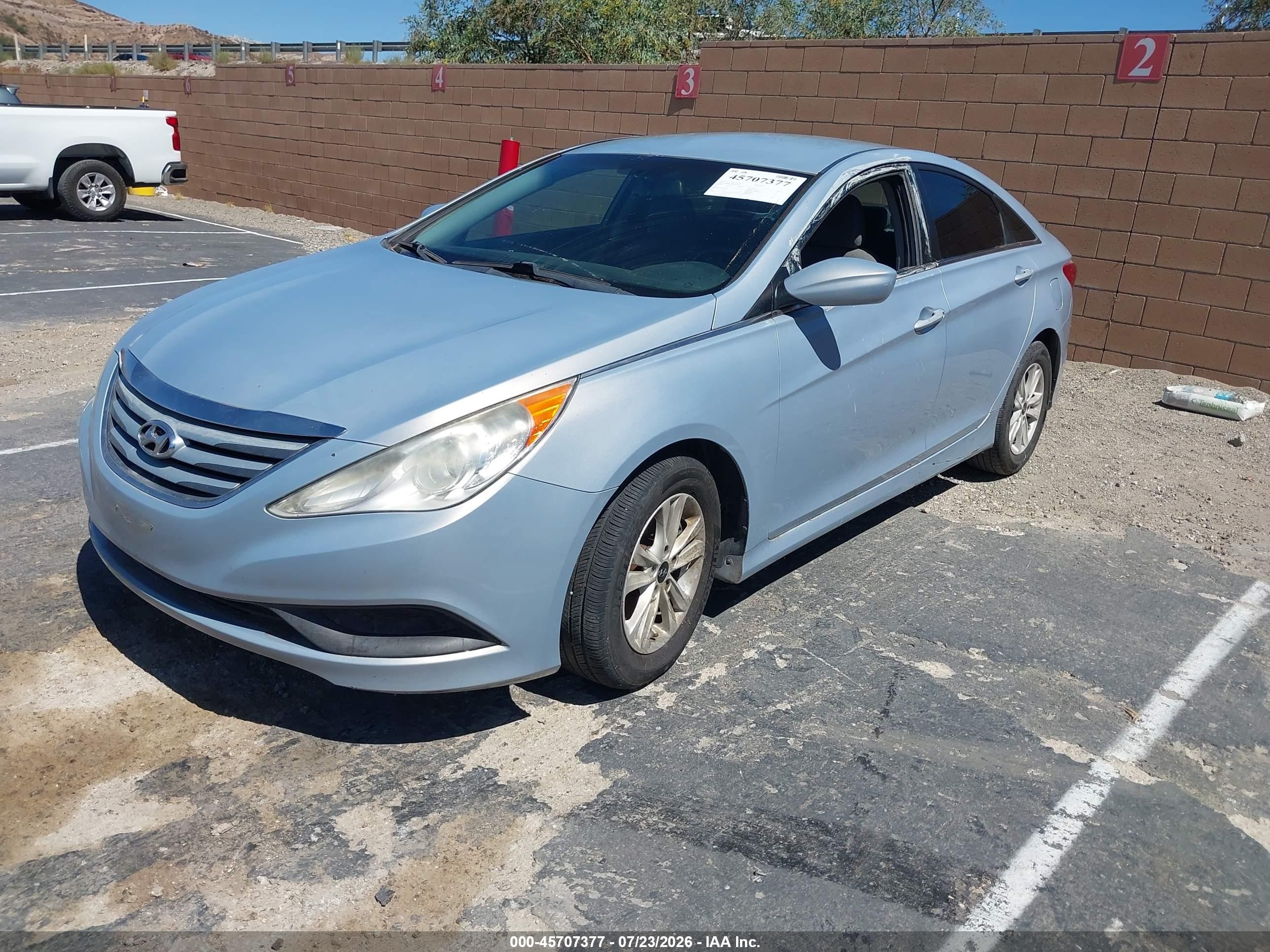 2014 Hyundai Sonata Gls Blue vin: 5NPEB4ACXEH894549