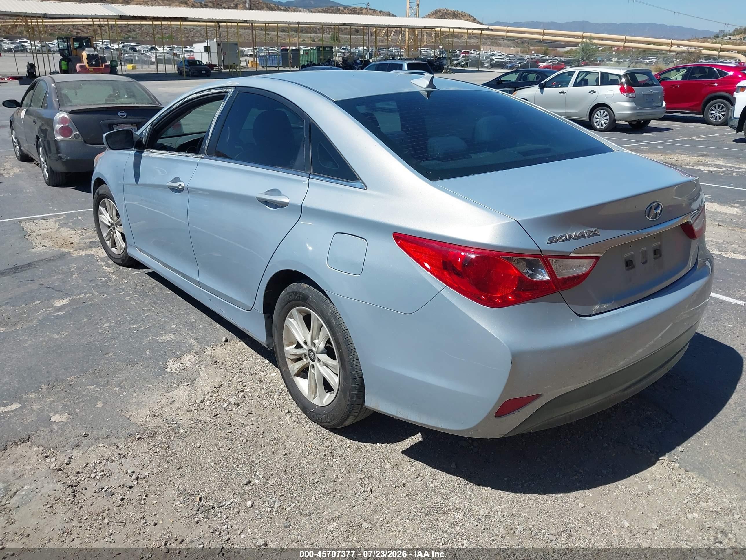 2014 Hyundai Sonata Gls Blue vin: 5NPEB4ACXEH894549