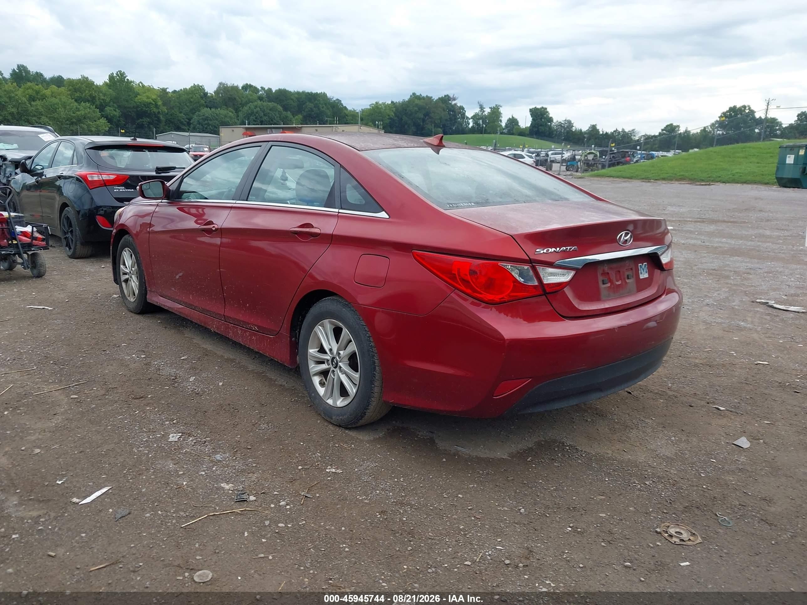 2014 Hyundai Sonata Gls Красный vin: 5NPEB4ACXEH896043