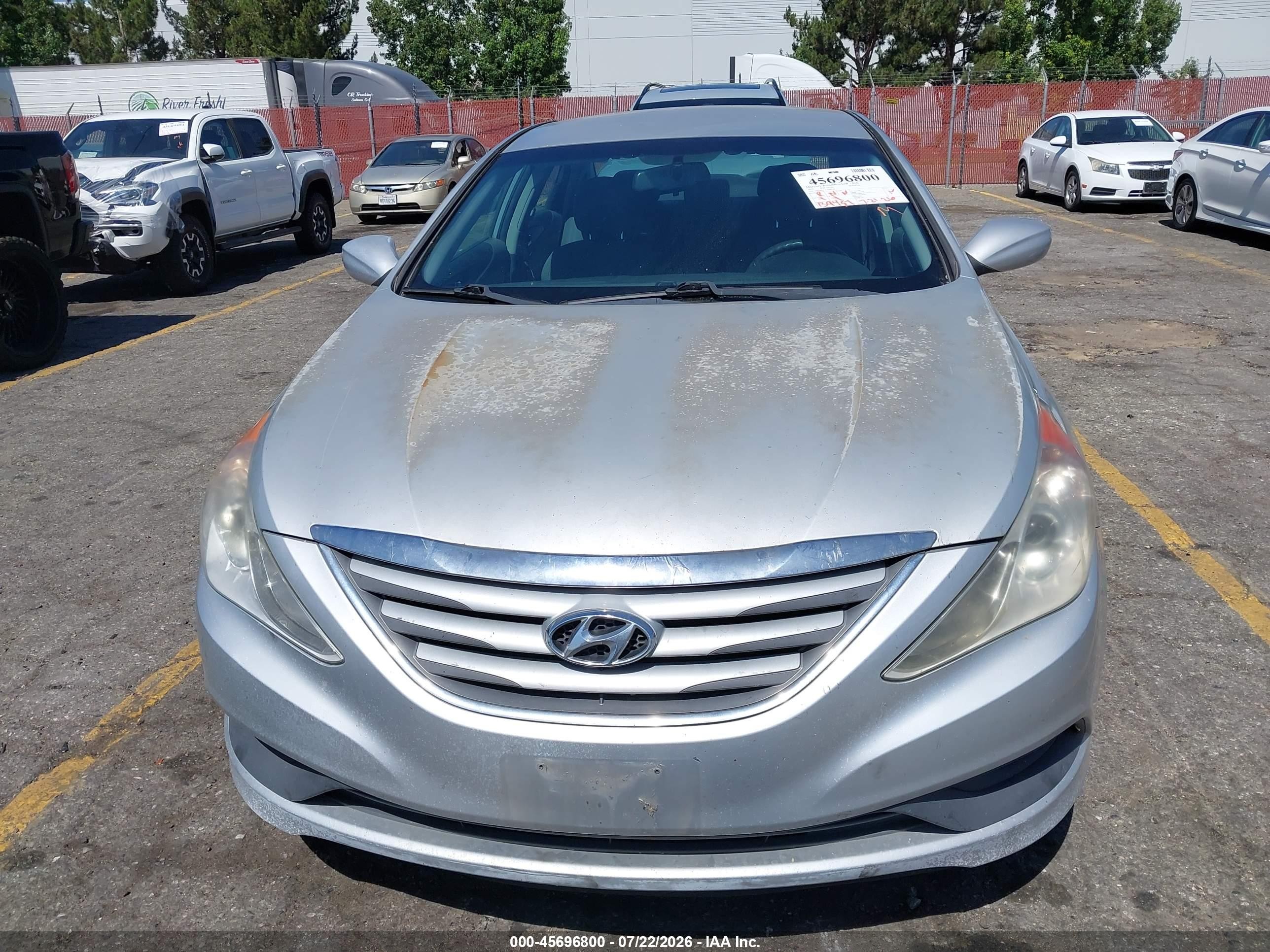 2014 Hyundai Sonata Gls Silver vin: 5NPEB4ACXEH905386